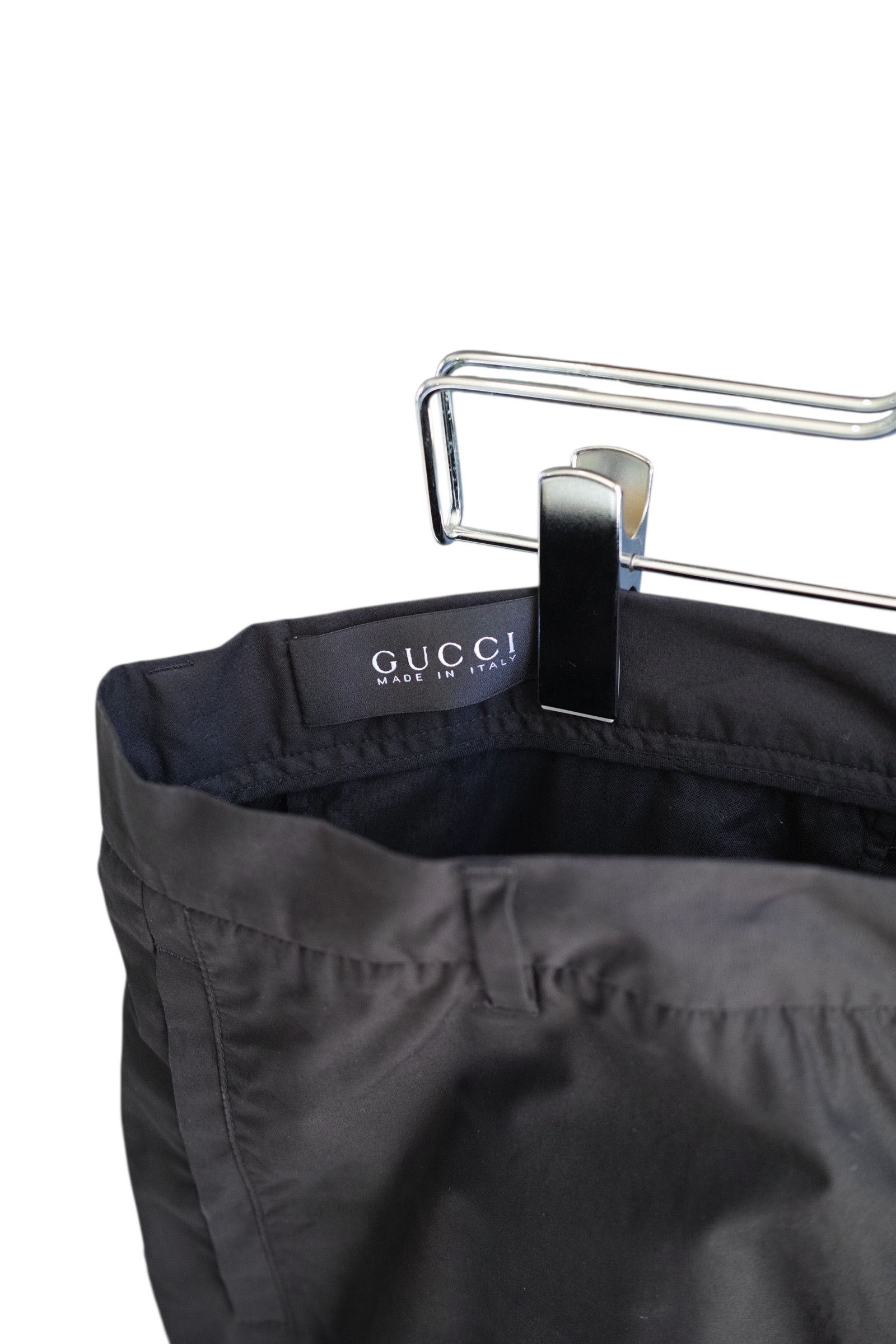 Gucci GUCCI Cotton tapered pants black size 52 Size US 36 / EU 52 - 3 Thumbnail