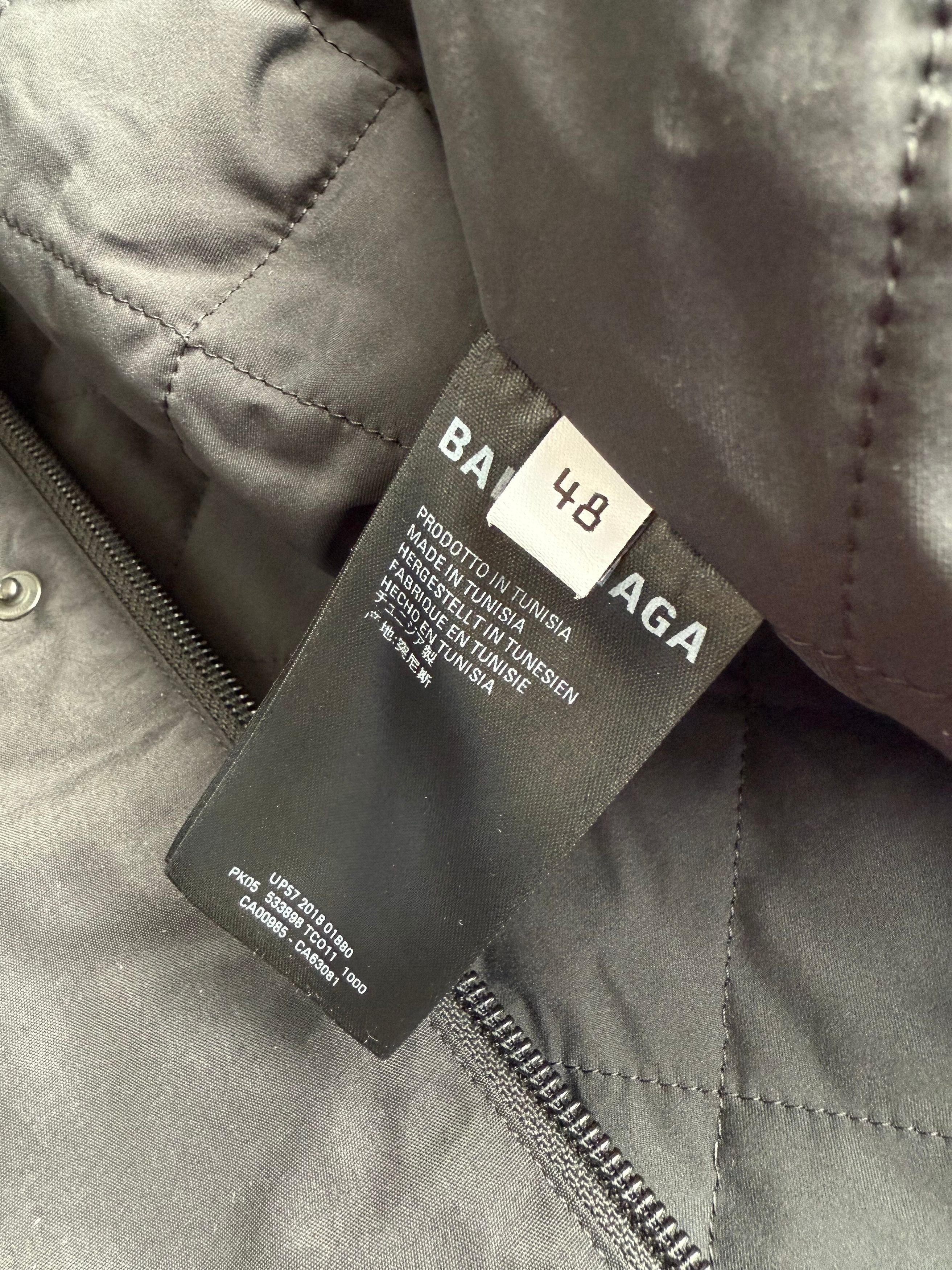 Balenciaga BALENCIAGA 2018Winter Reflective stripe oversized parka black size 48 Size US XXL / EU 58 / 5 - 9 Thumbnail