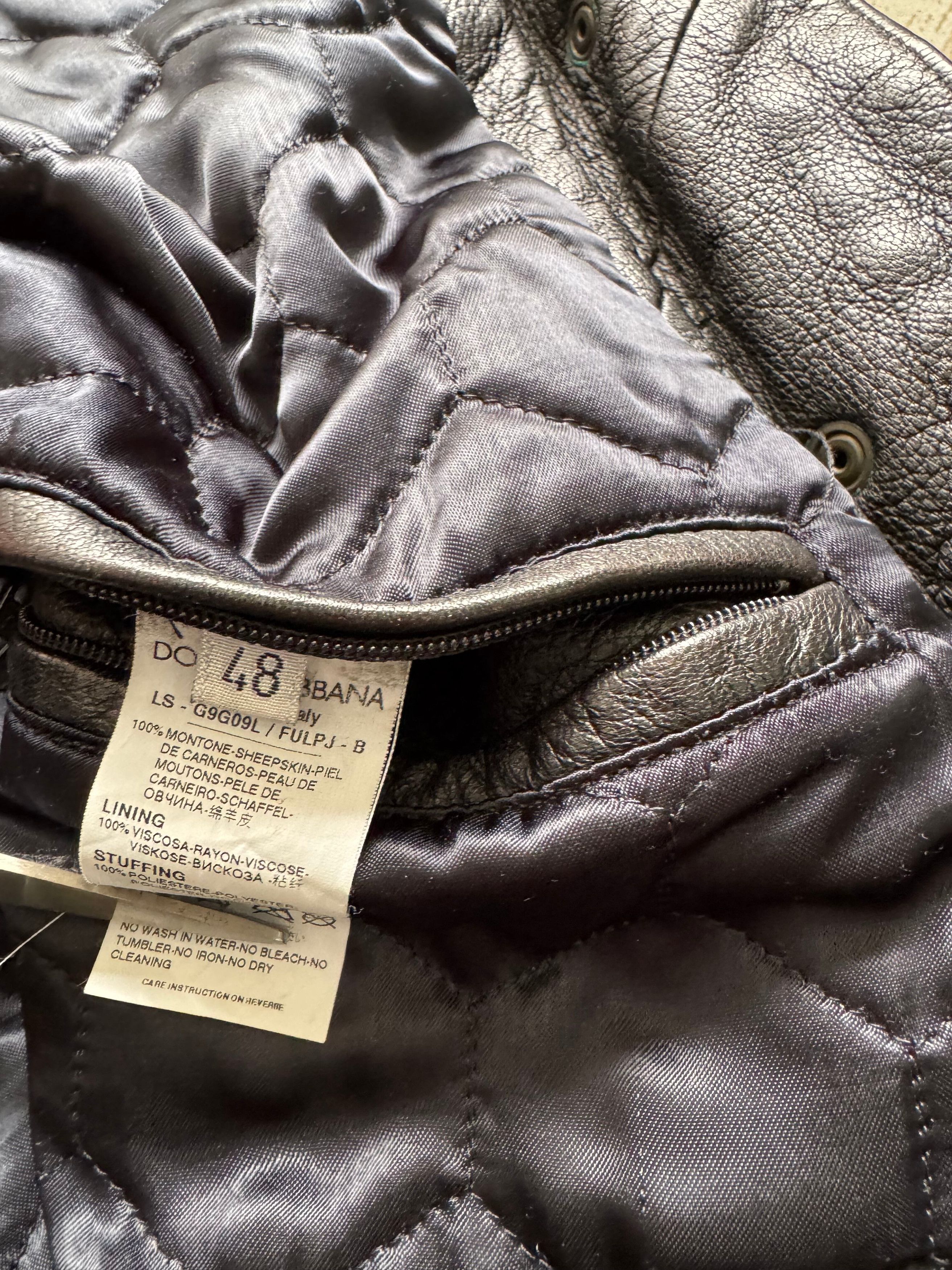 Dolce & Gabbana Dolce & Gabbana Lether Jacket brown size 48 Size US M / EU 48-50 / 2 - 7 Thumbnail