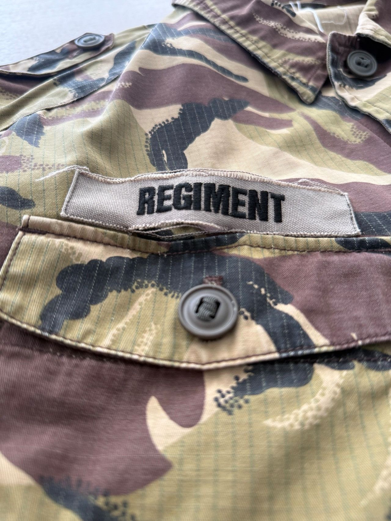 Wtaps WTAPS Team Desertstorm Camouflage Jacket Green Size US XL / EU 56 / 4 - 6 Thumbnail