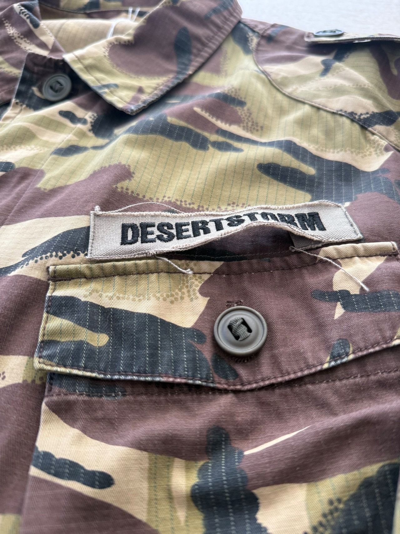 Wtaps WTAPS Team Desertstorm Camouflage Jacket Green Size US XL / EU 56 / 4 - 5 Thumbnail
