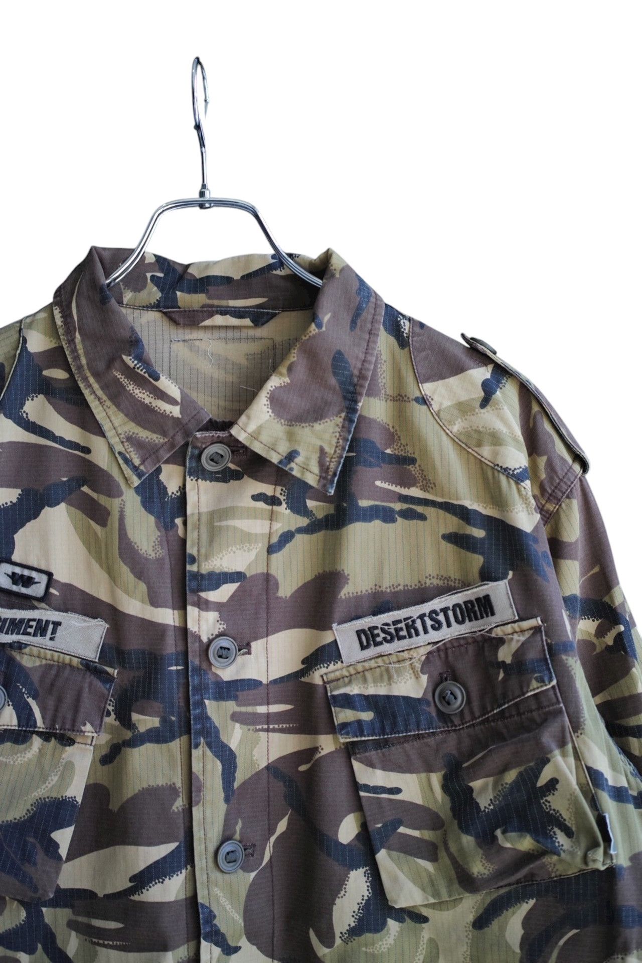 Wtaps WTAPS Team Desertstorm Camouflage Jacket Green Size US XL / EU 56 / 4 - 4 Thumbnail