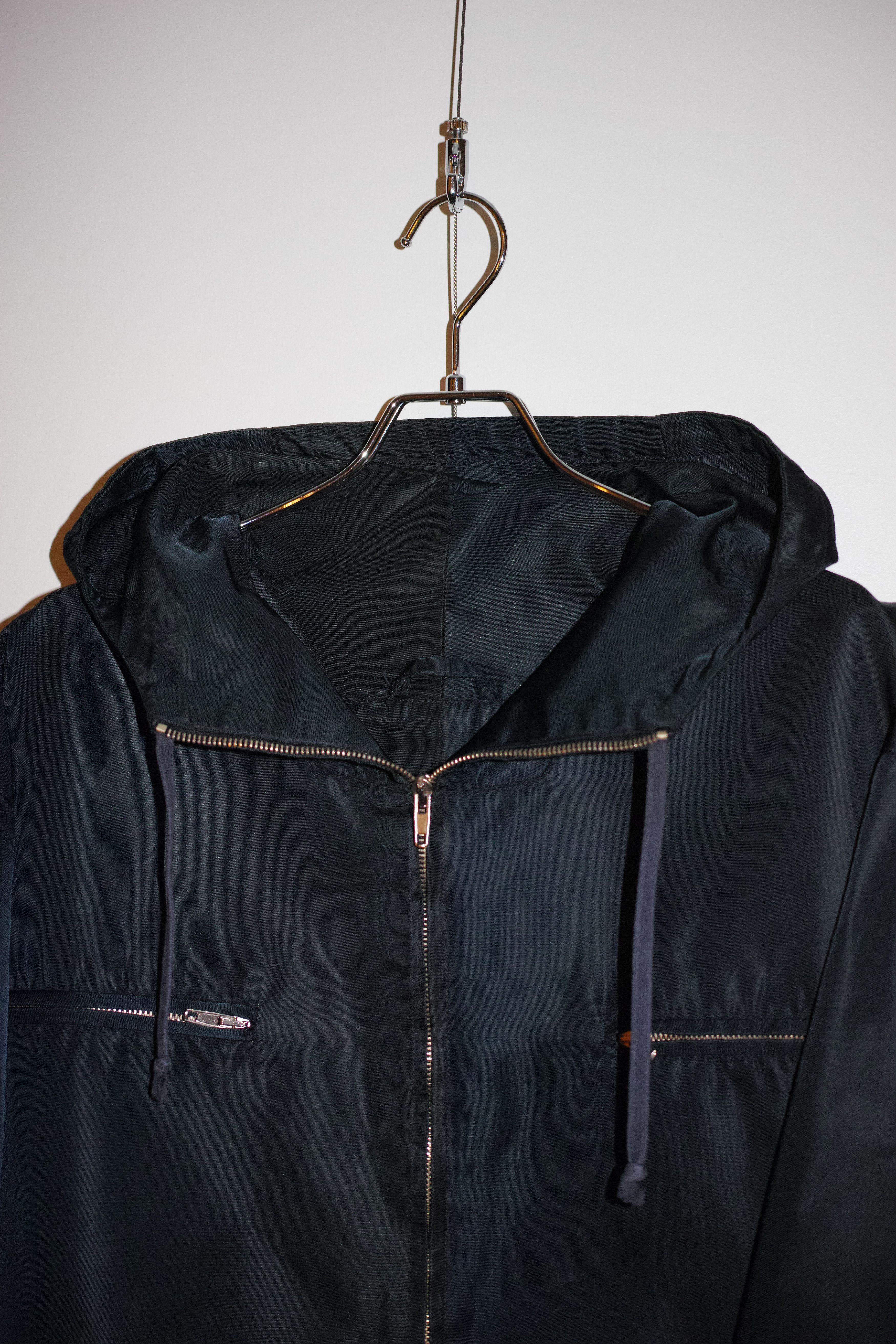 Helmut Lang HELMUT LANG 1997AW Hooded Nylon Blouson Navy Size US XL / EU 56 / 4 - 3 Thumbnail