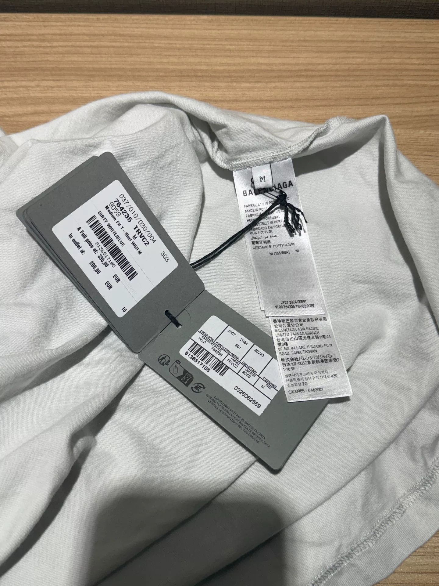 Balenciaga Balenciaga SS24 Blue Label Logo T-Shirt Size US M / EU 48-50 / 2 - 3 Thumbnail