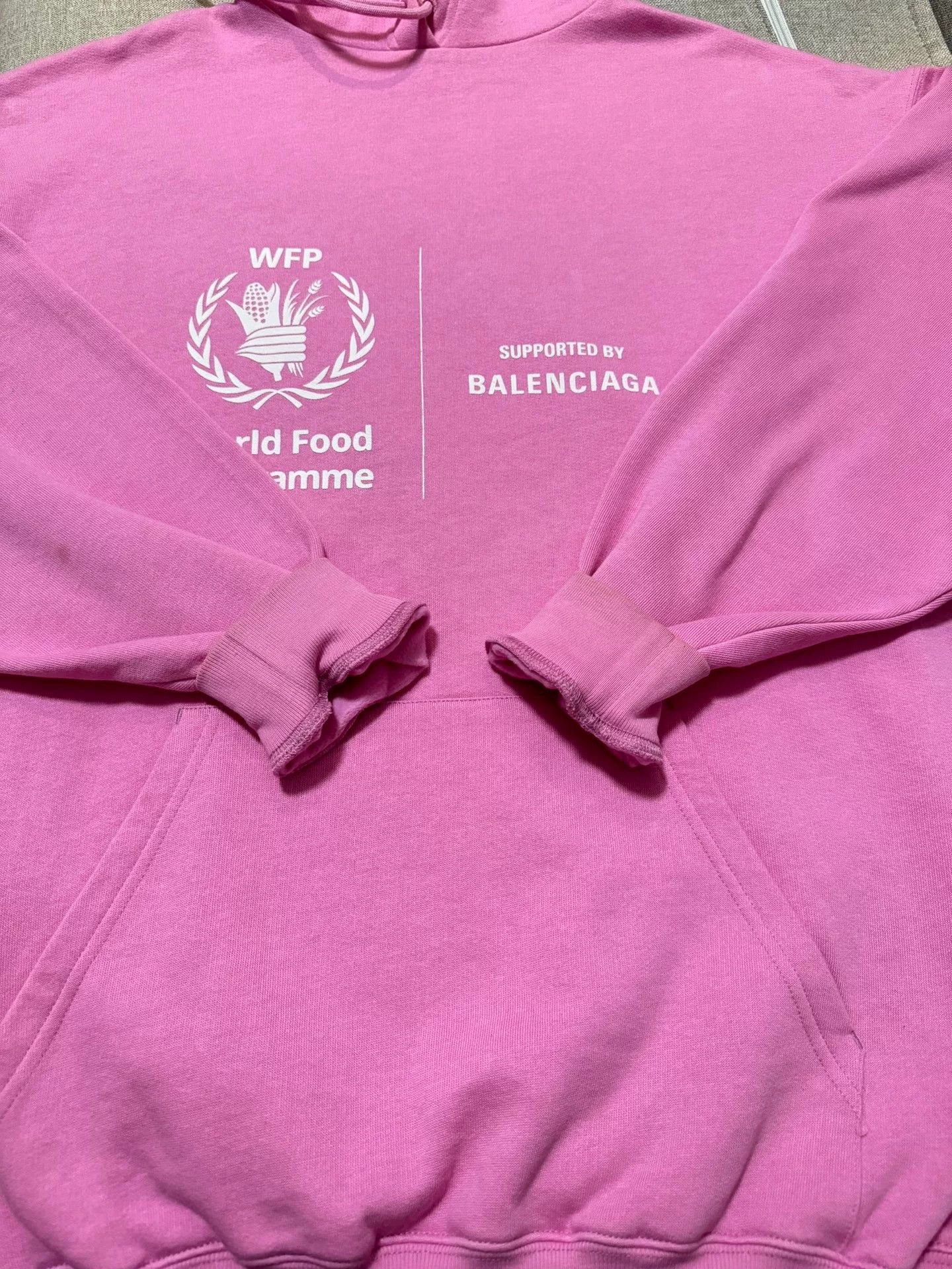 Balenciaga Balenciaga x WFP Pink Hoodie Size XS / US 0-2 / IT 36-38 - 5 Thumbnail