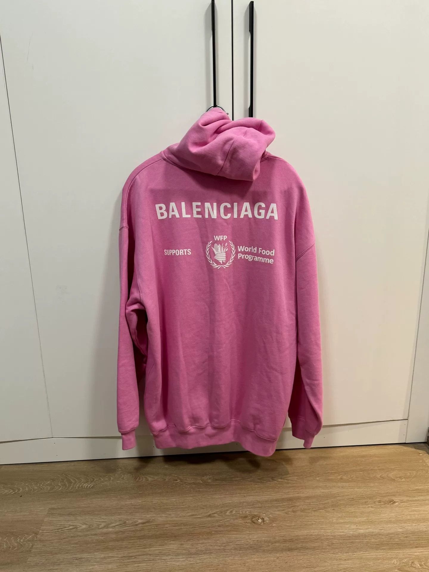 Balenciaga Balenciaga x WFP Pink Hoodie Size XS / US 0-2 / IT 36-38 - 4 Thumbnail