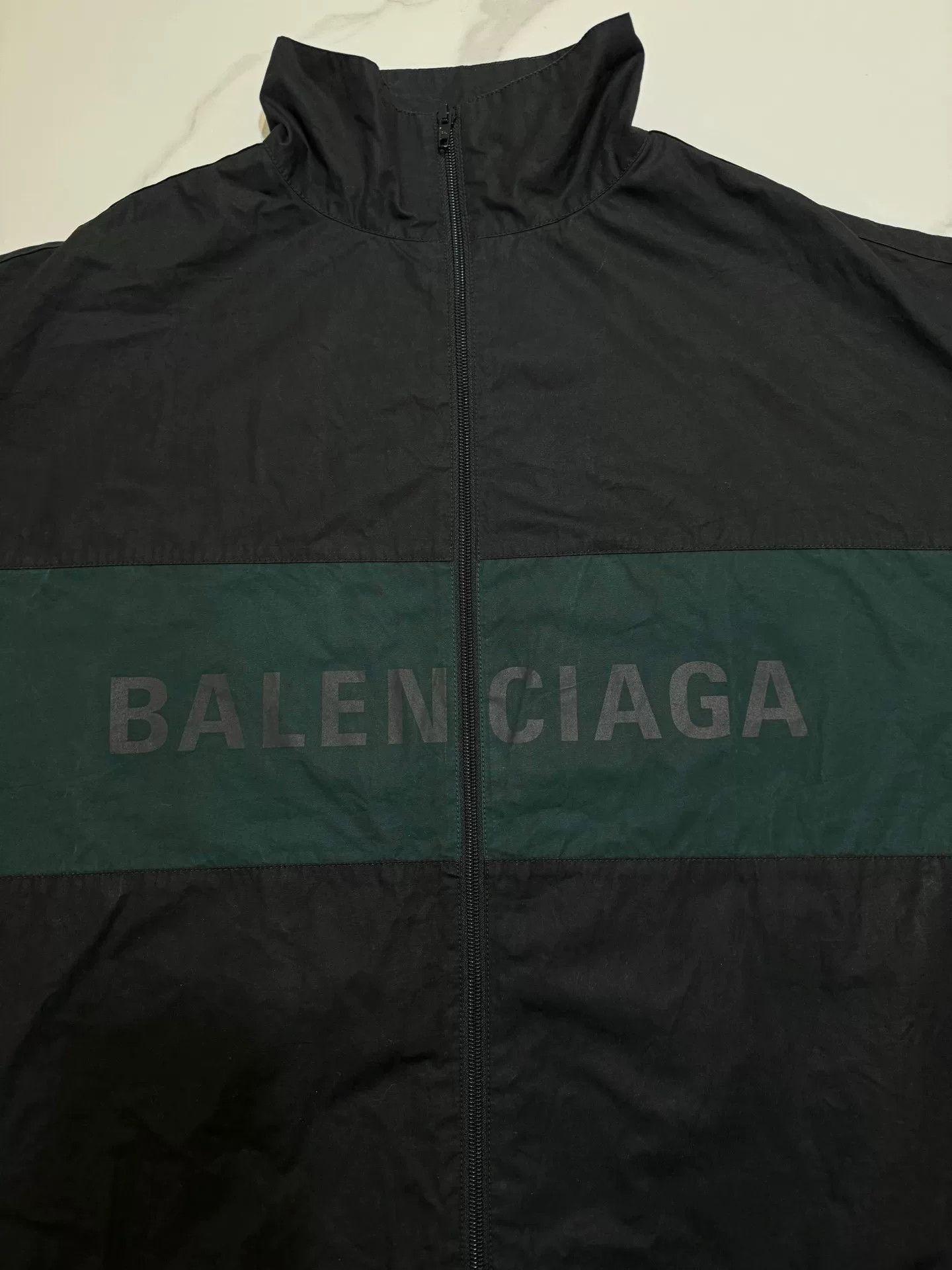 Balenciaga Balenciaga Dark Green Zip-Up Jacket Size US XS / EU 42 / 0 - 6 Thumbnail