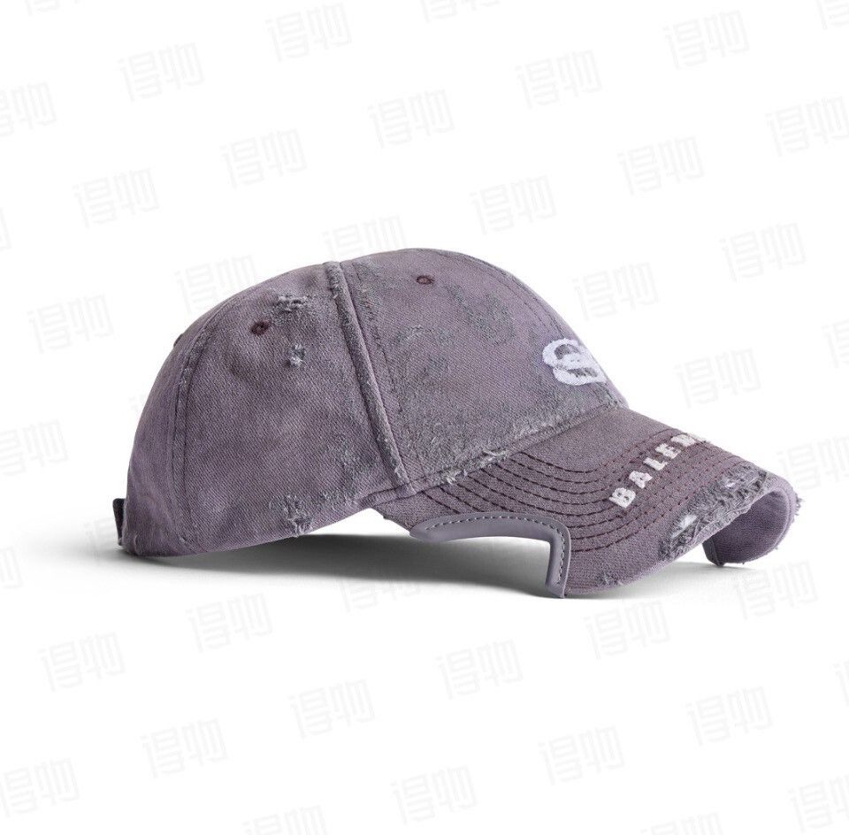 Balenciaga Balenciaga Distressed Embroidered Double-Ring Hat Size ONE SIZE - 2 Thumbnail