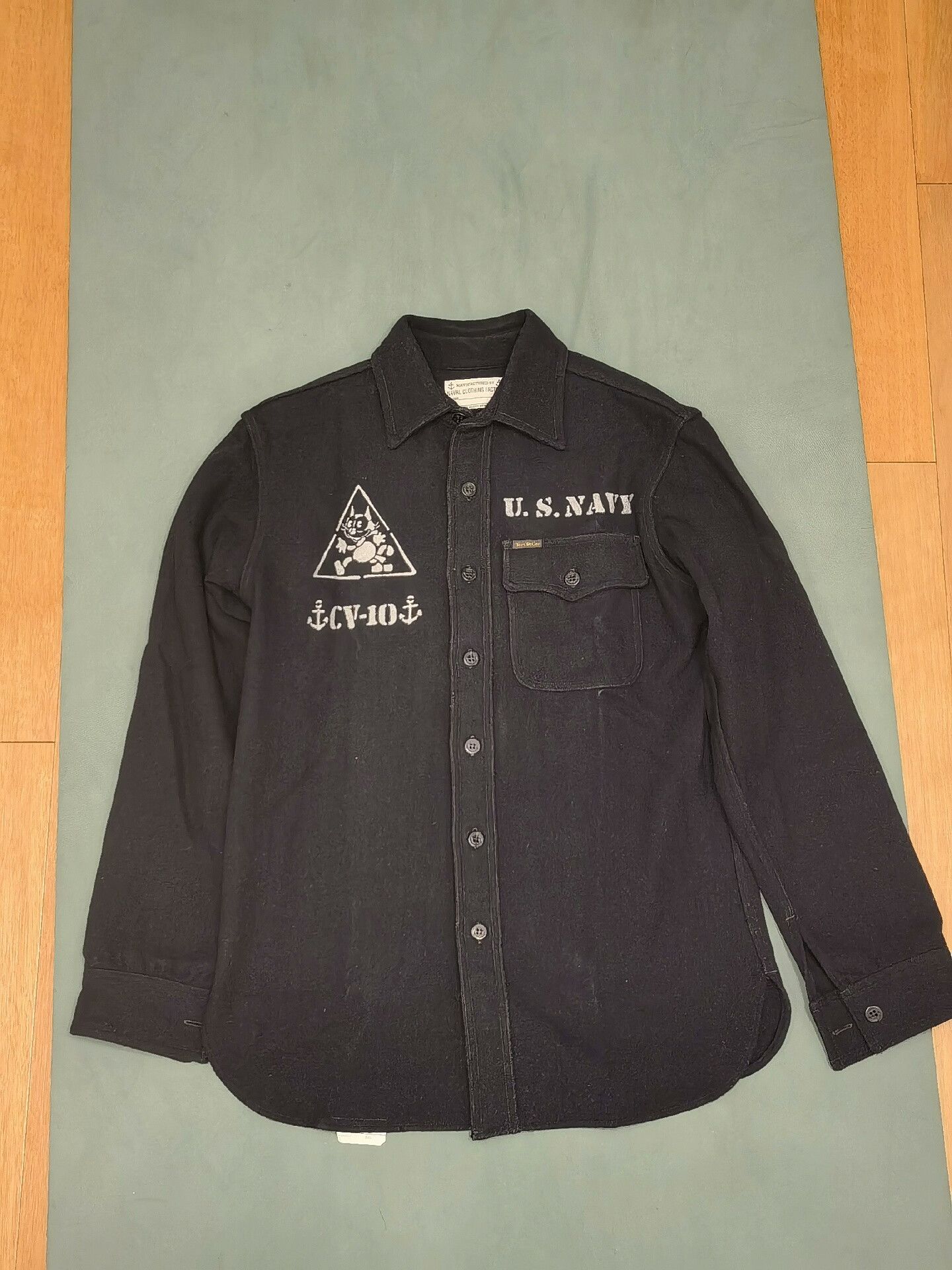 TOYS McCOY Toys Mccoy Felix Cat Wool Officer Shirt Size US L / EU 52-54 / 3 - 2 Thumbnail