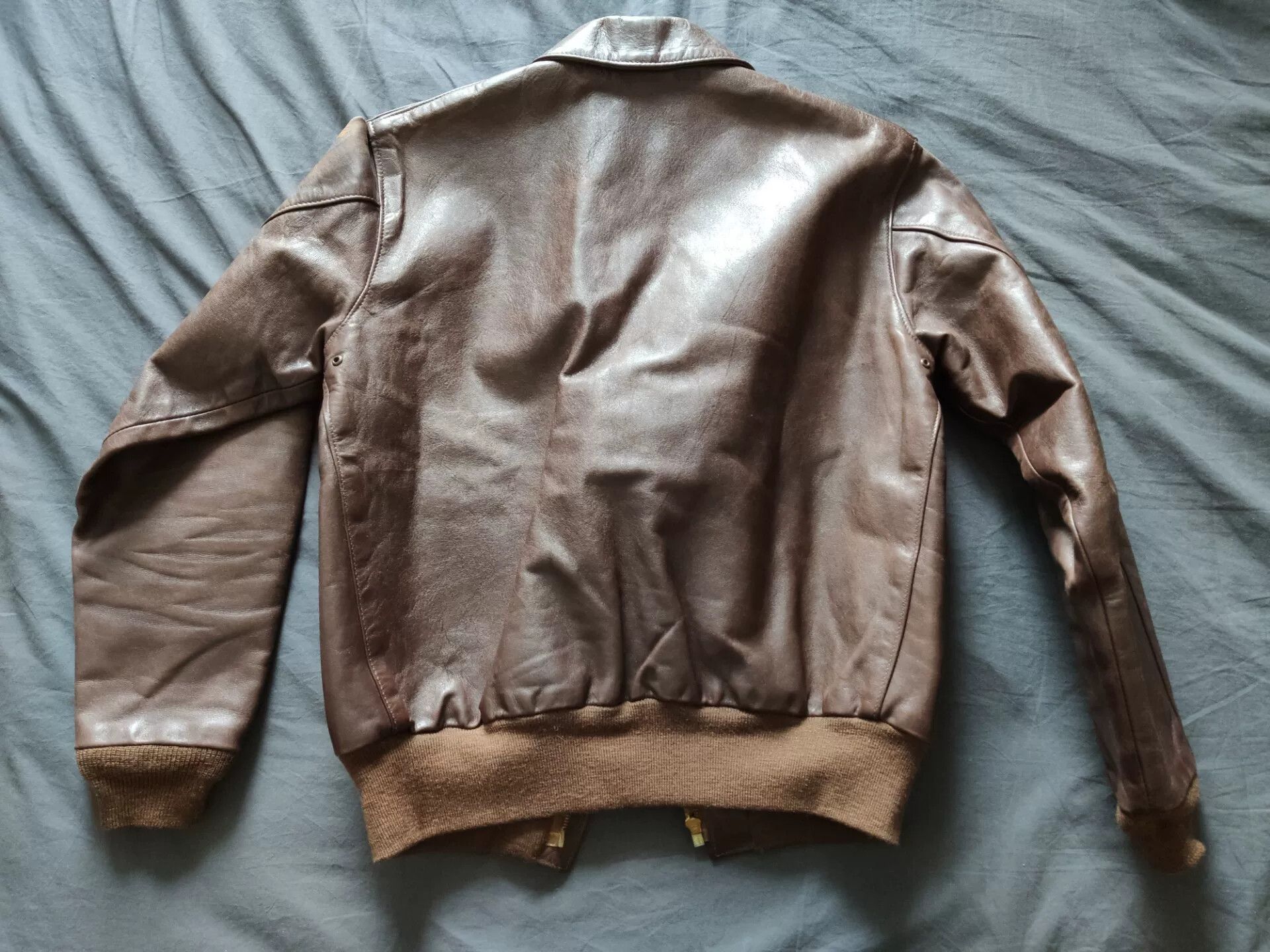 Eastman Leather Clothing Eastman A2 Leather Jacket Size 36 Size US S / EU 44-46 / 1 - 2 Thumbnail