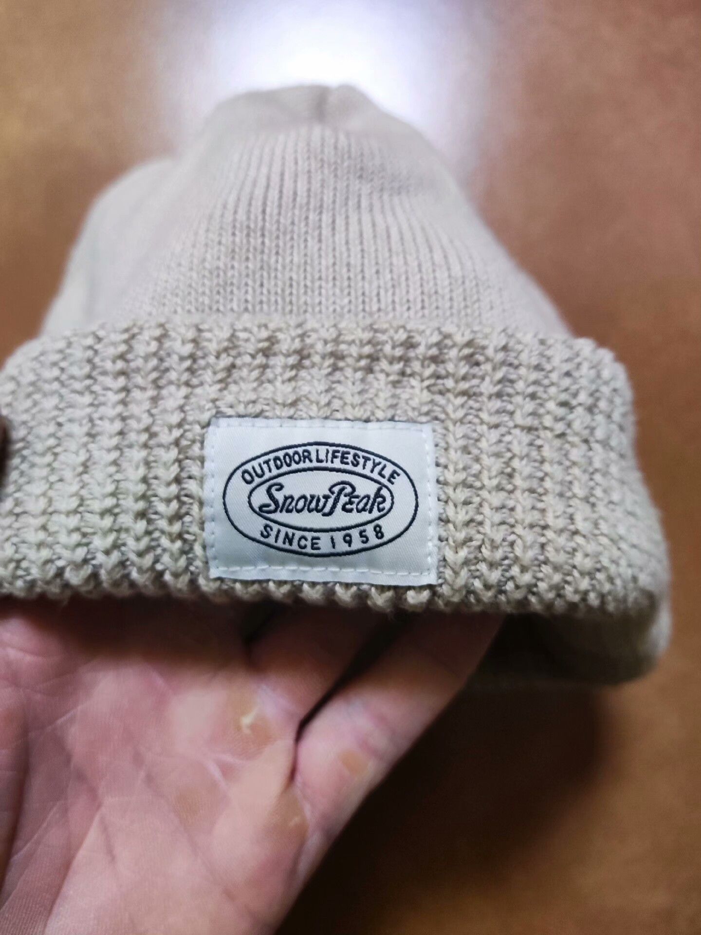 Snow Peak Unique Snowpeak Knit Hat for All Size ONE SIZE - 3 Thumbnail