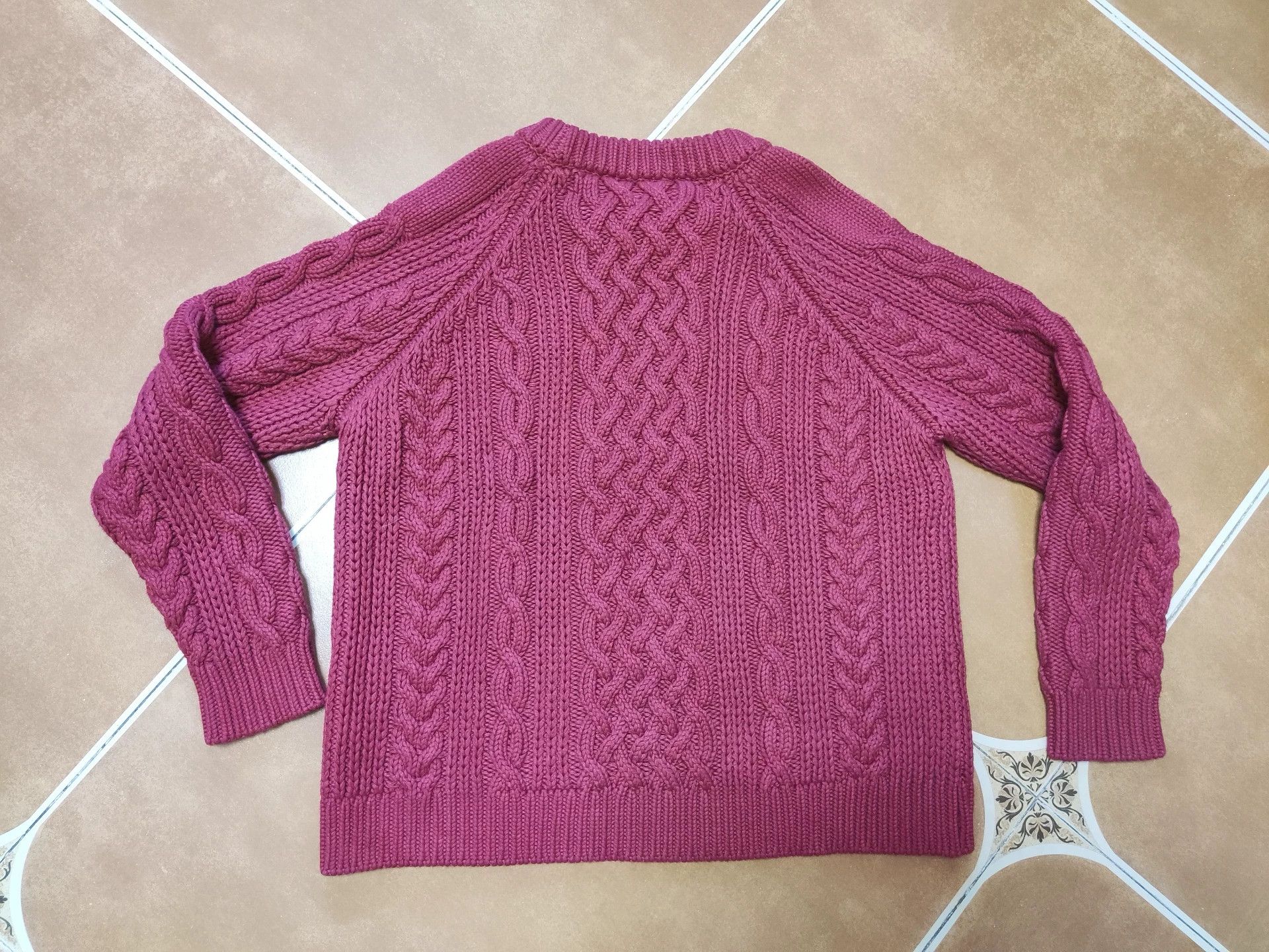Porter Classic Red Knit Sweater with Cable Design Size US S / EU 44-46 / 1 - 3 Thumbnail