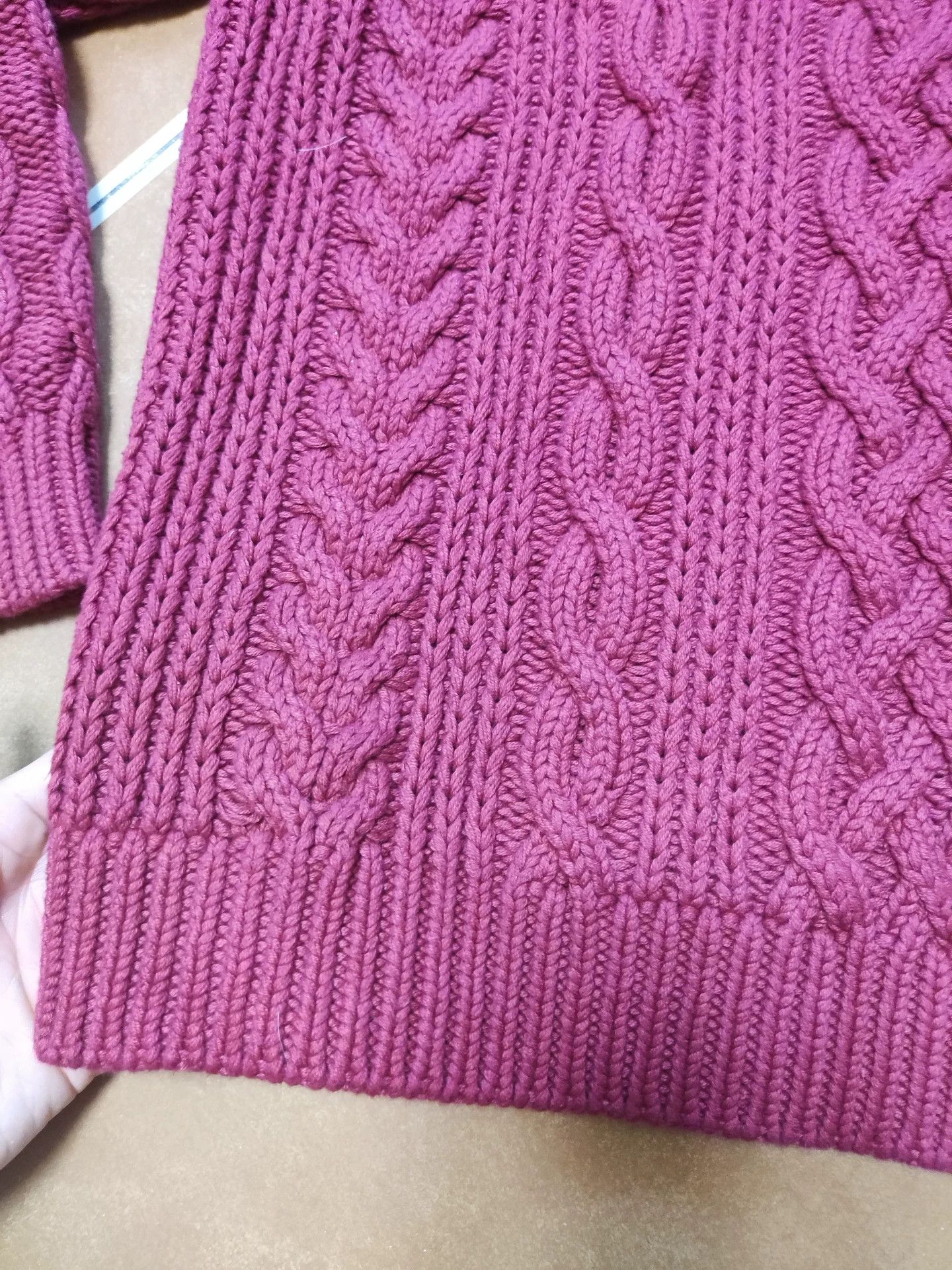 Porter Classic Red Knit Sweater with Cable Design Size US S / EU 44-46 / 1 - 4 Thumbnail