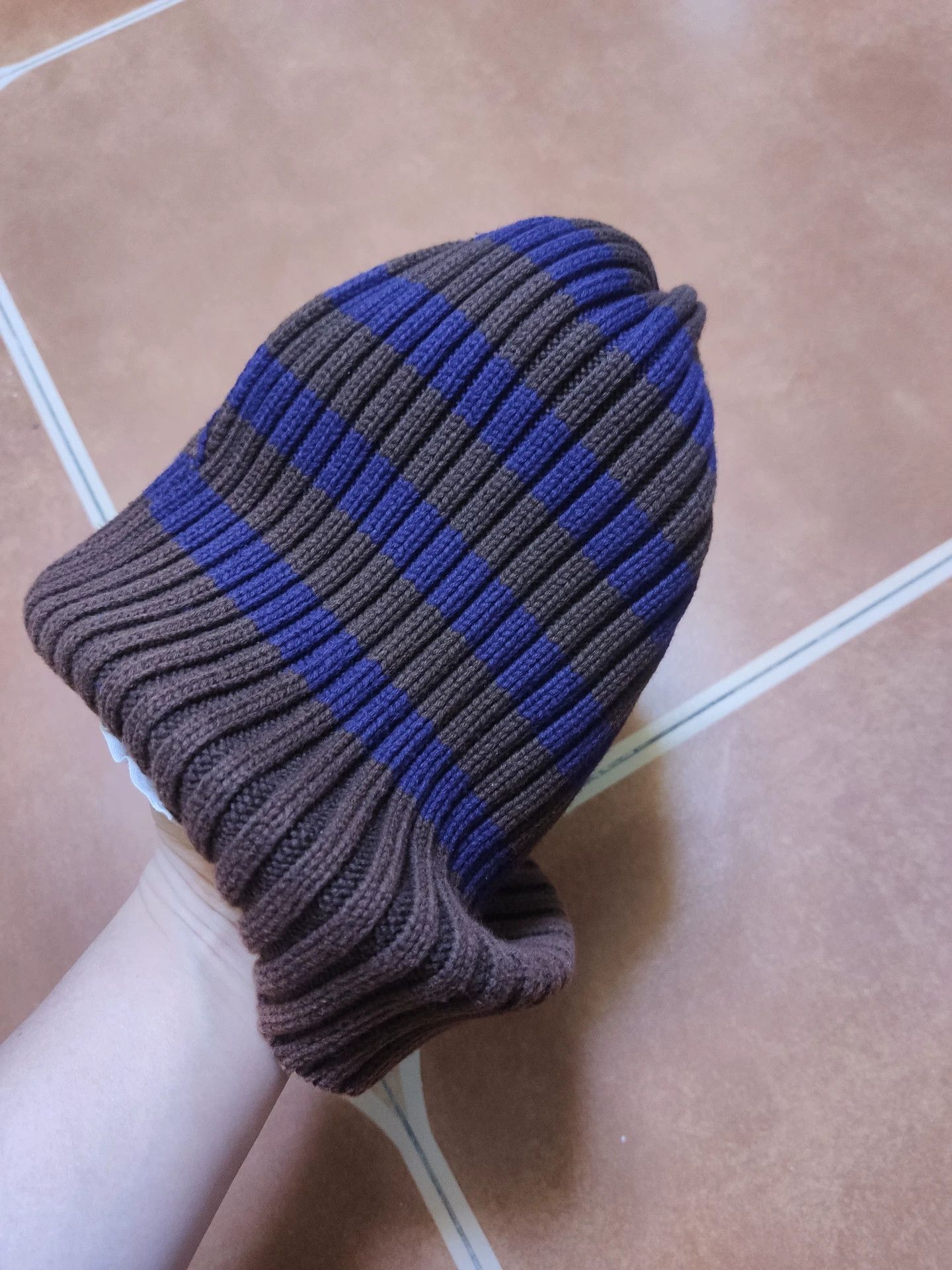 Freewheelers Striped Knit Beanie Hat for All Size ONE SIZE - 3 Thumbnail