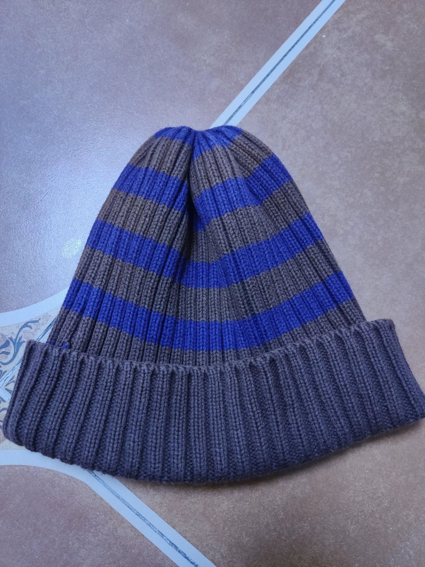 Freewheelers Striped Knit Beanie Hat for All Size ONE SIZE - 2 Thumbnail