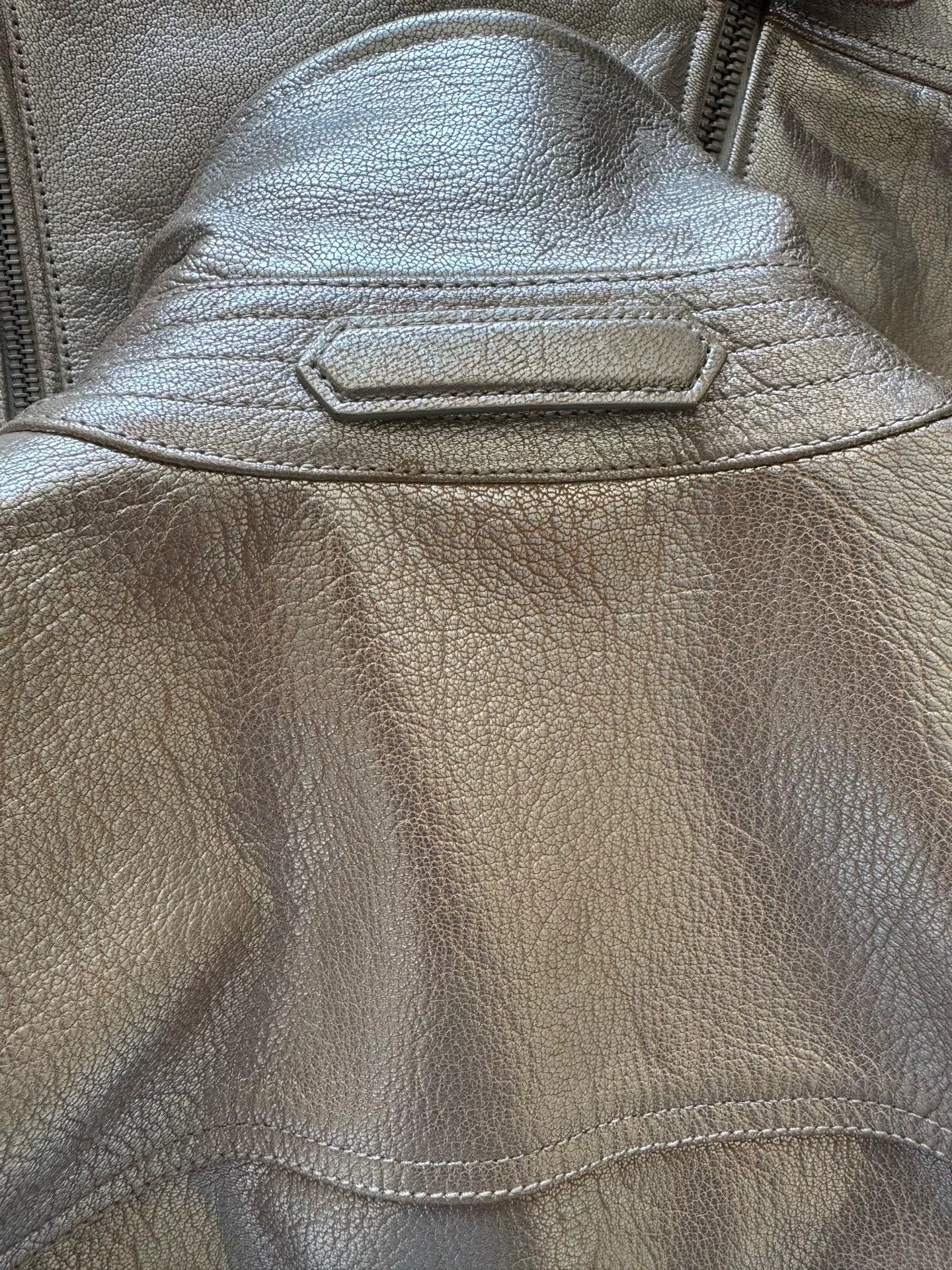 Tom Ford TOM FORD Metallic Leather Biker Jacket Size US S / EU 44-46 / 1 - 7 Thumbnail