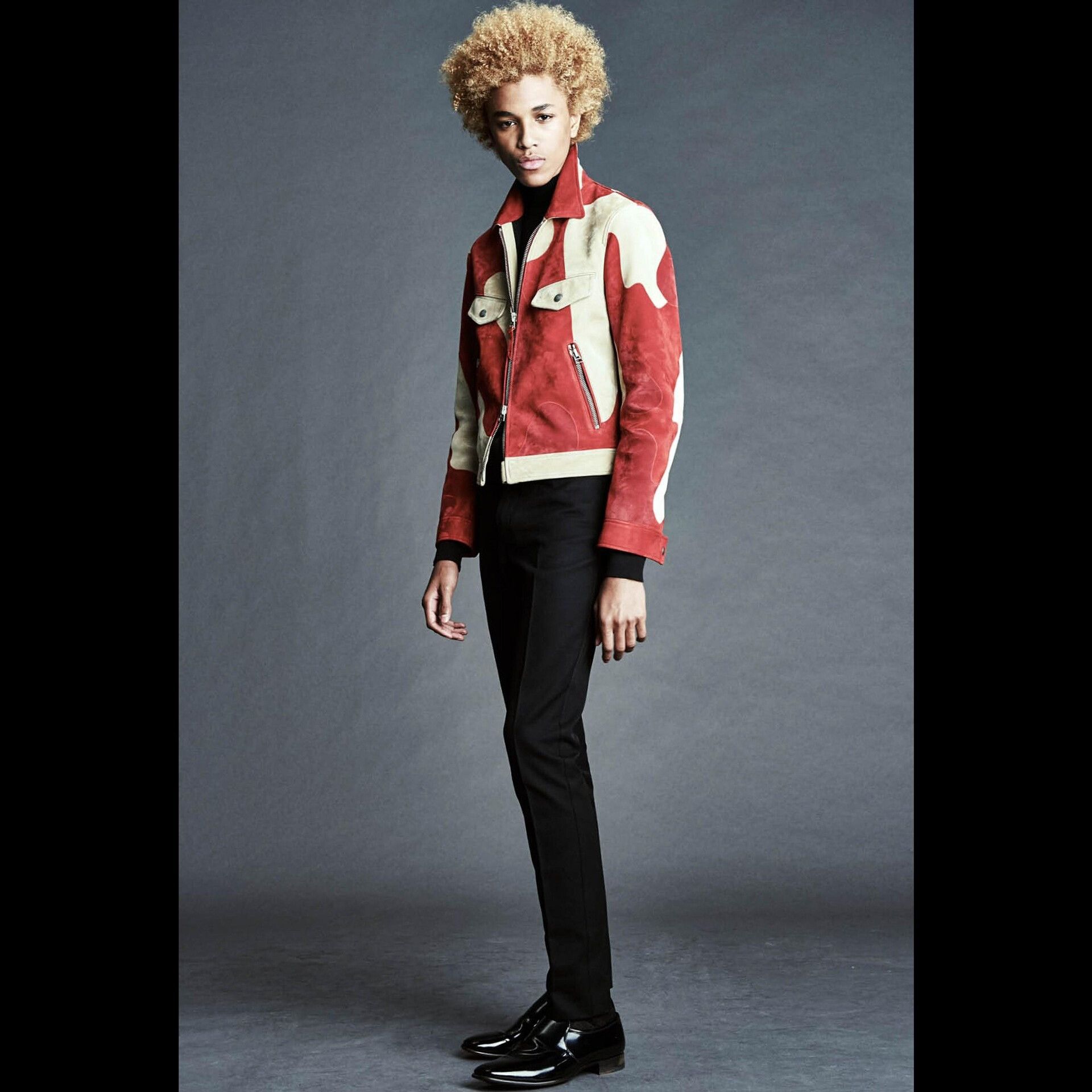 Tom Ford TOM FORD 2016SS Asymmetric Colorblock Jacket Size US S / EU 44-46 / 1 - 9 Thumbnail