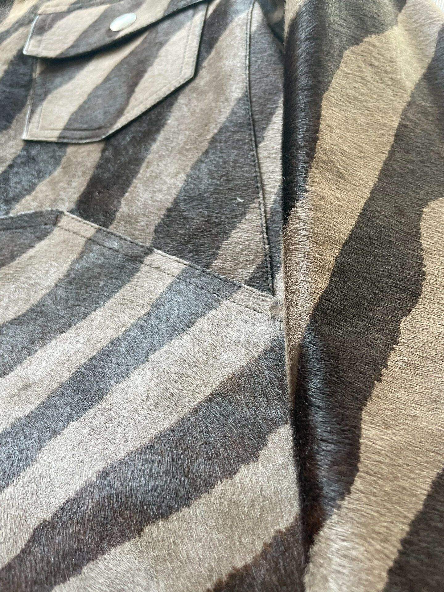Tom Ford Tom Ford Zebra Pattern Leather Jacket Size US S / EU 44-46 / 1 - 4 Thumbnail