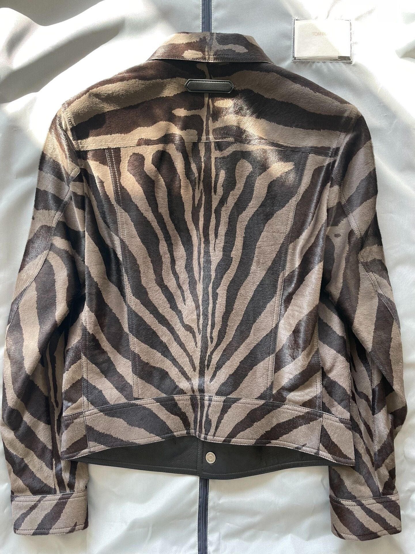 Tom Ford Tom Ford Zebra Pattern Leather Jacket Size US S / EU 44-46 / 1 - 2 Thumbnail