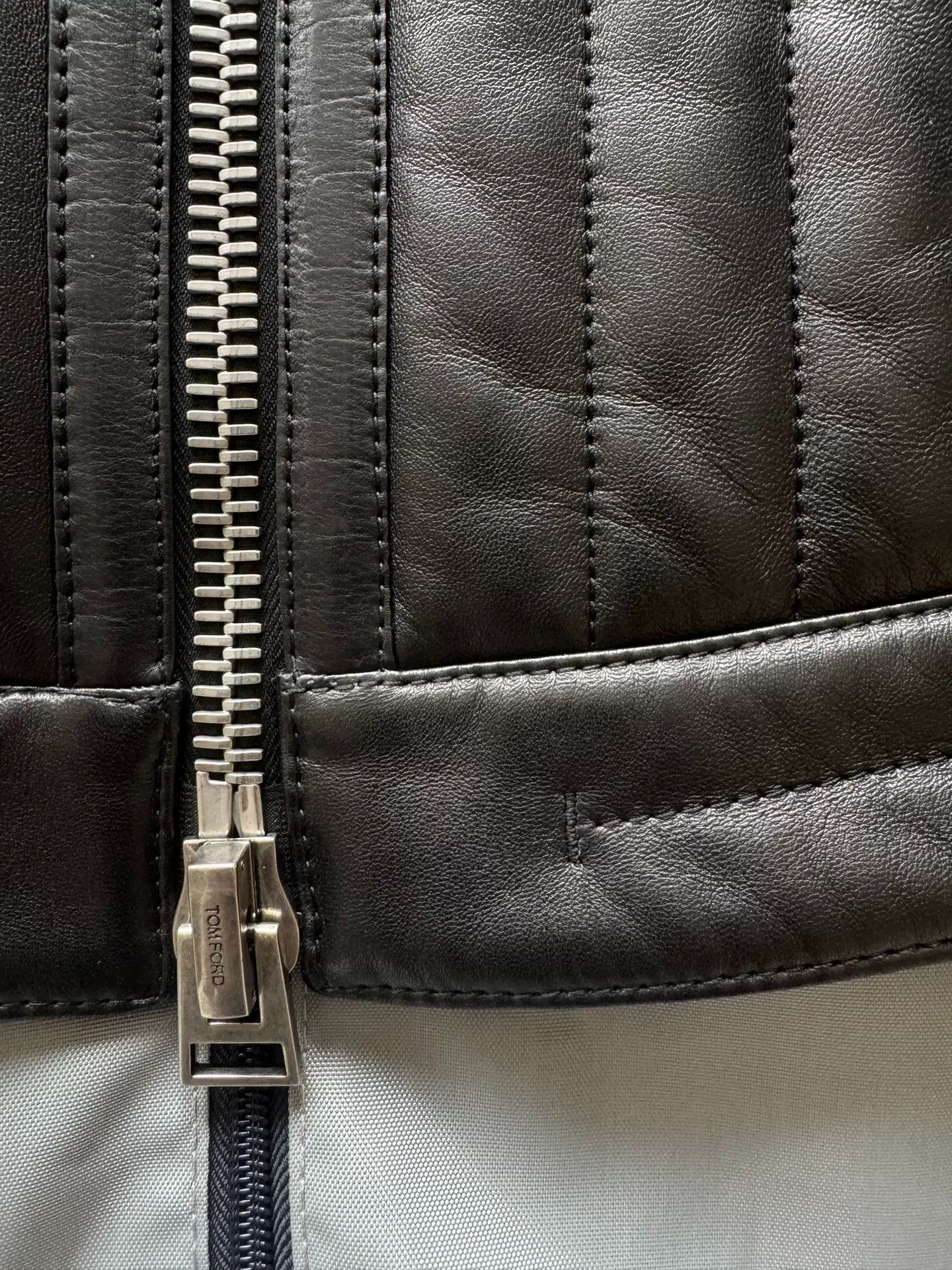 Tom Ford Tom Ford Black Leather Motorcycle Jacket Size US S / EU 44-46 / 1 - 4 Thumbnail