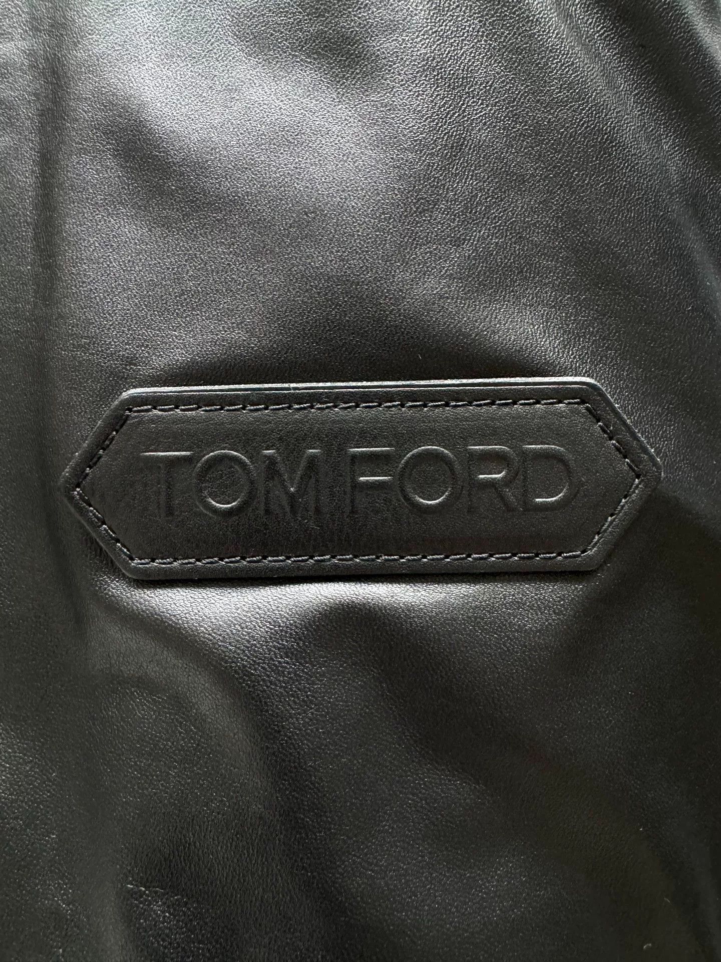 Tom Ford Tom Ford Black Leather Motorcycle Jacket Size US S / EU 44-46 / 1 - 8 Thumbnail