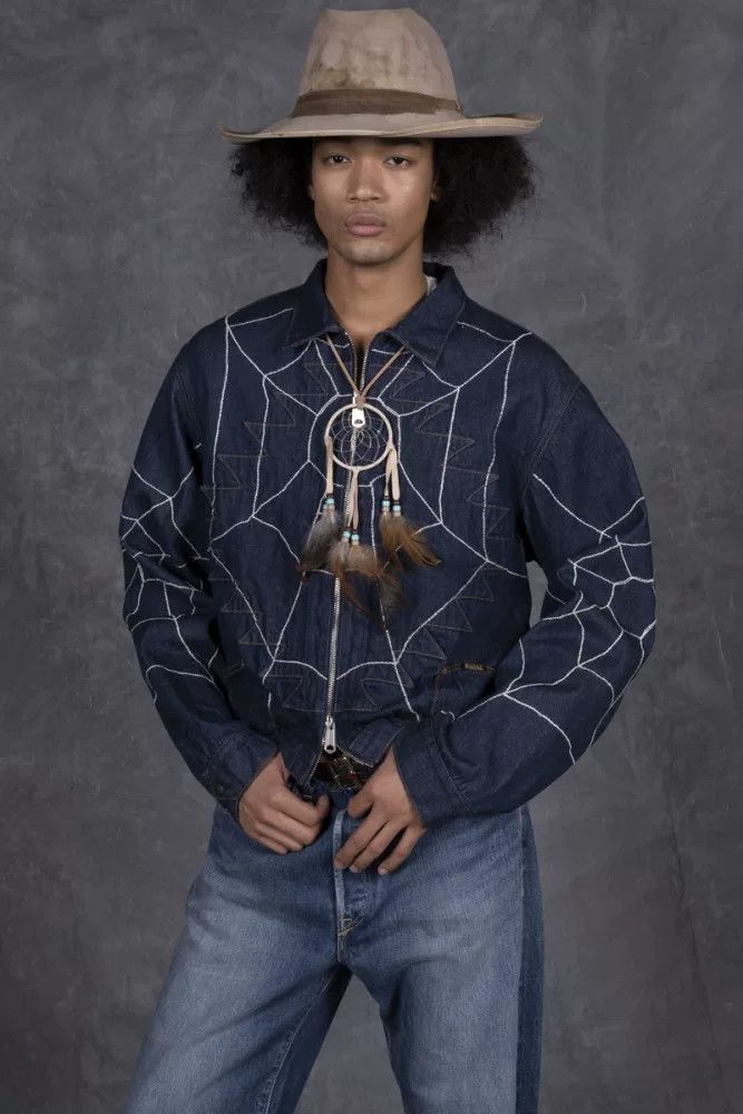 Kapital Kapital Spider Web Denim Jacket Size US L / EU 52-54 / 3 - 9 Thumbnail