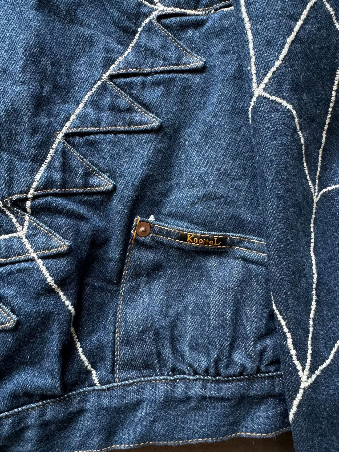 Kapital Kapital Spider Web Denim Jacket Size US L / EU 52-54 / 3 - 4 Thumbnail