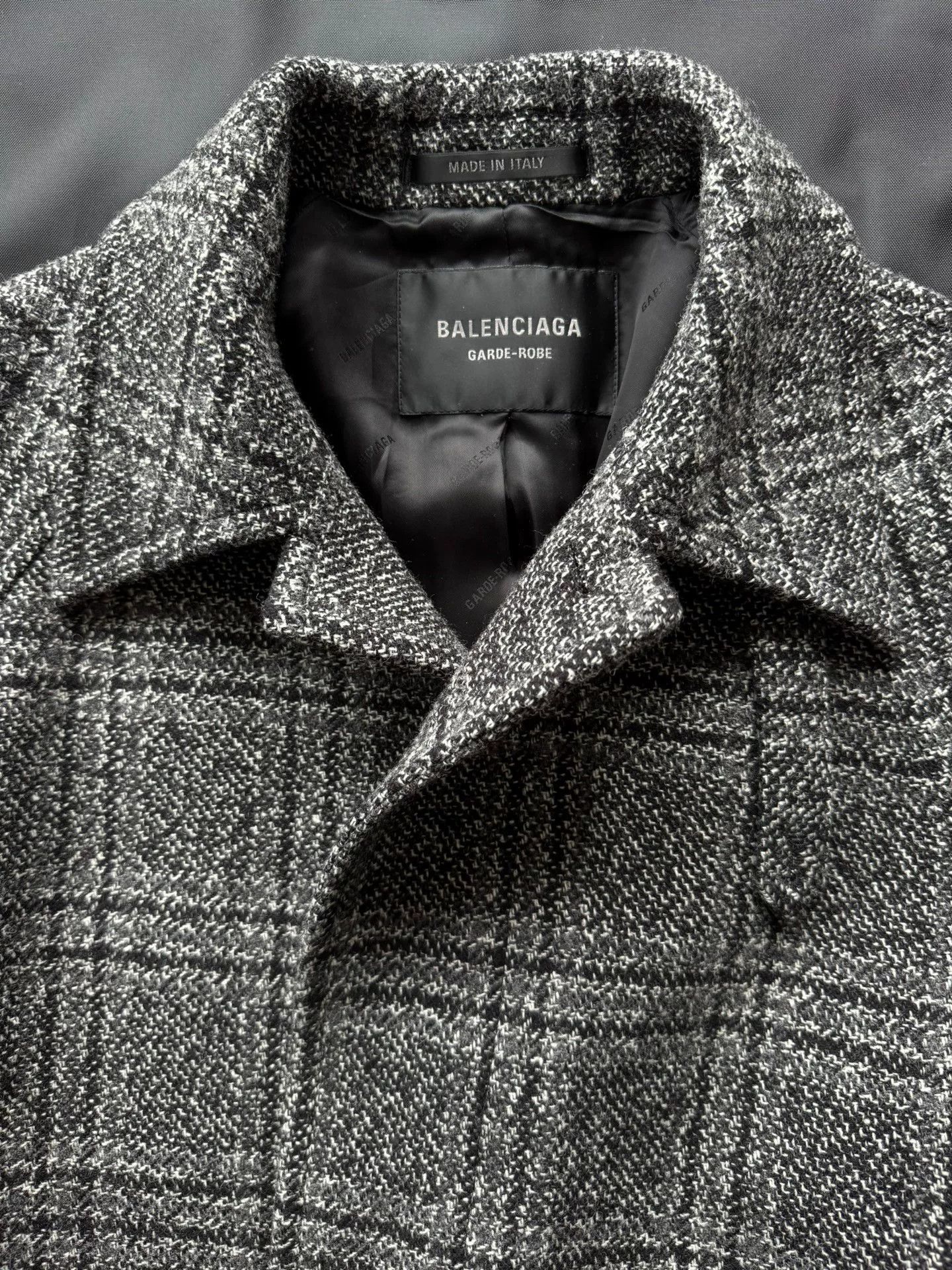 Balenciaga Balenciaga Wool Houndstooth Coat Size S / US 4 / IT 40 - 3 Thumbnail