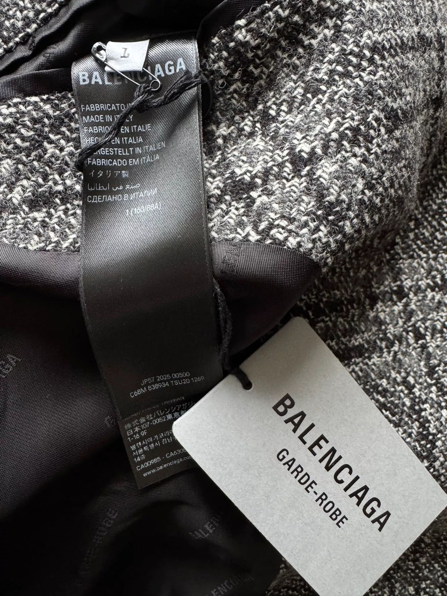 Balenciaga Balenciaga Wool Houndstooth Coat Size S / US 4 / IT 40 - 8 Thumbnail