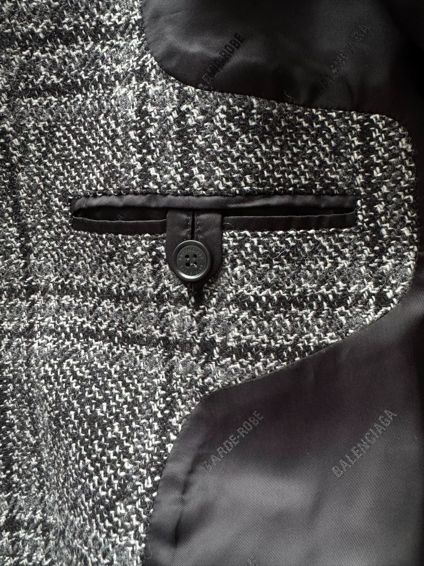 Balenciaga Balenciaga Wool Houndstooth Coat Size S / US 4 / IT 40 - 7 Thumbnail