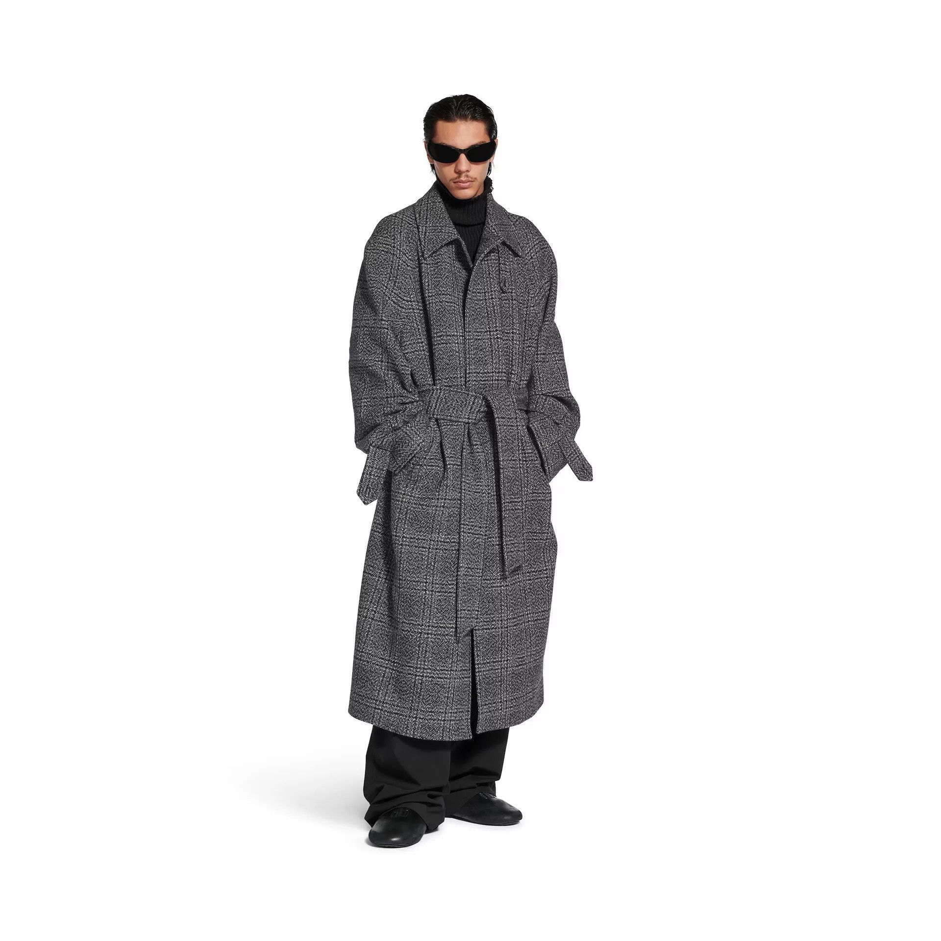 Balenciaga Balenciaga Wool Houndstooth Coat Size S / US 4 / IT 40 - 9 Thumbnail