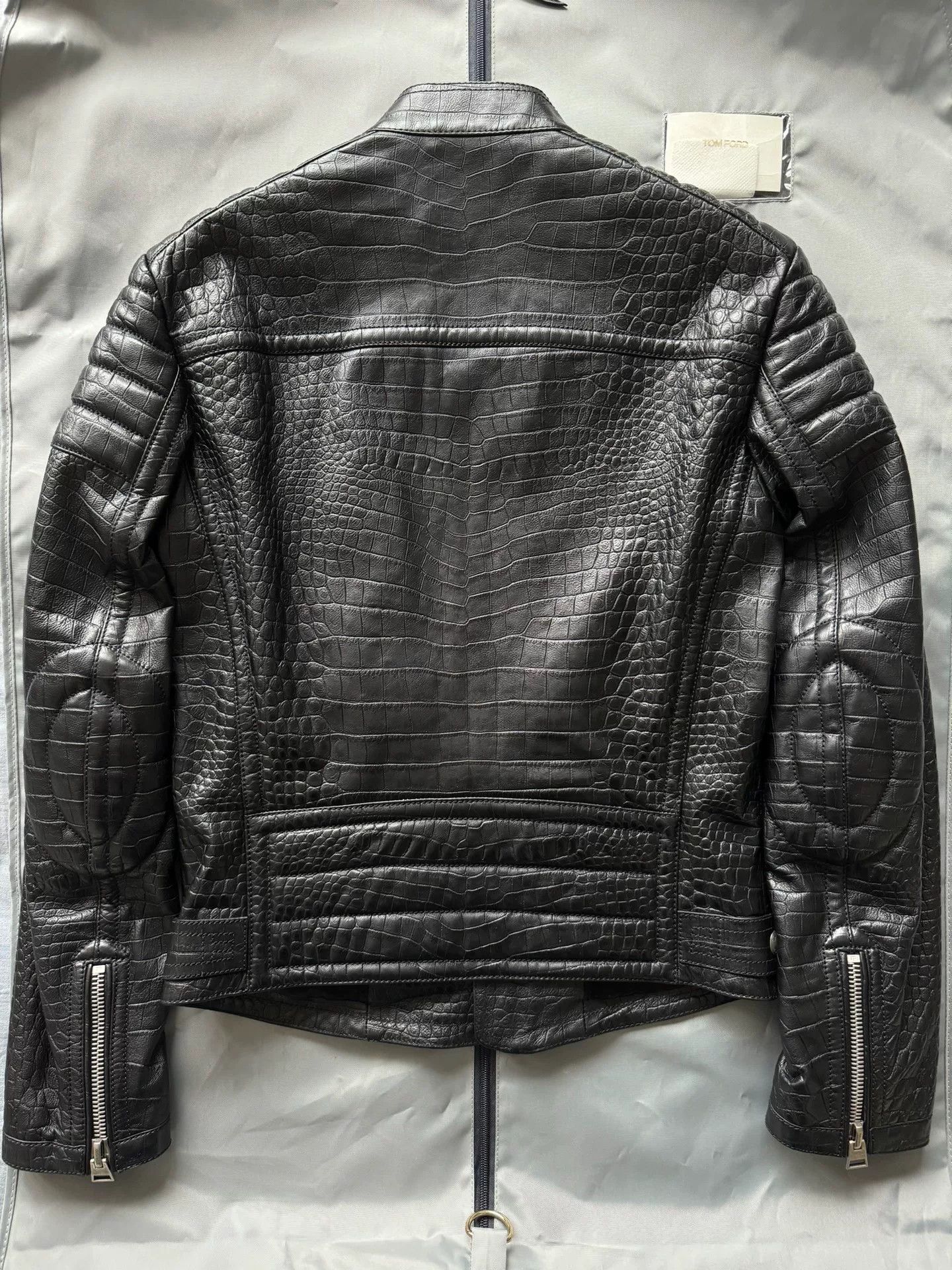 Tom Ford Tom Ford Crocodile Leather Biker Jacket Size US S / EU 44-46 / 1 - 5 Thumbnail