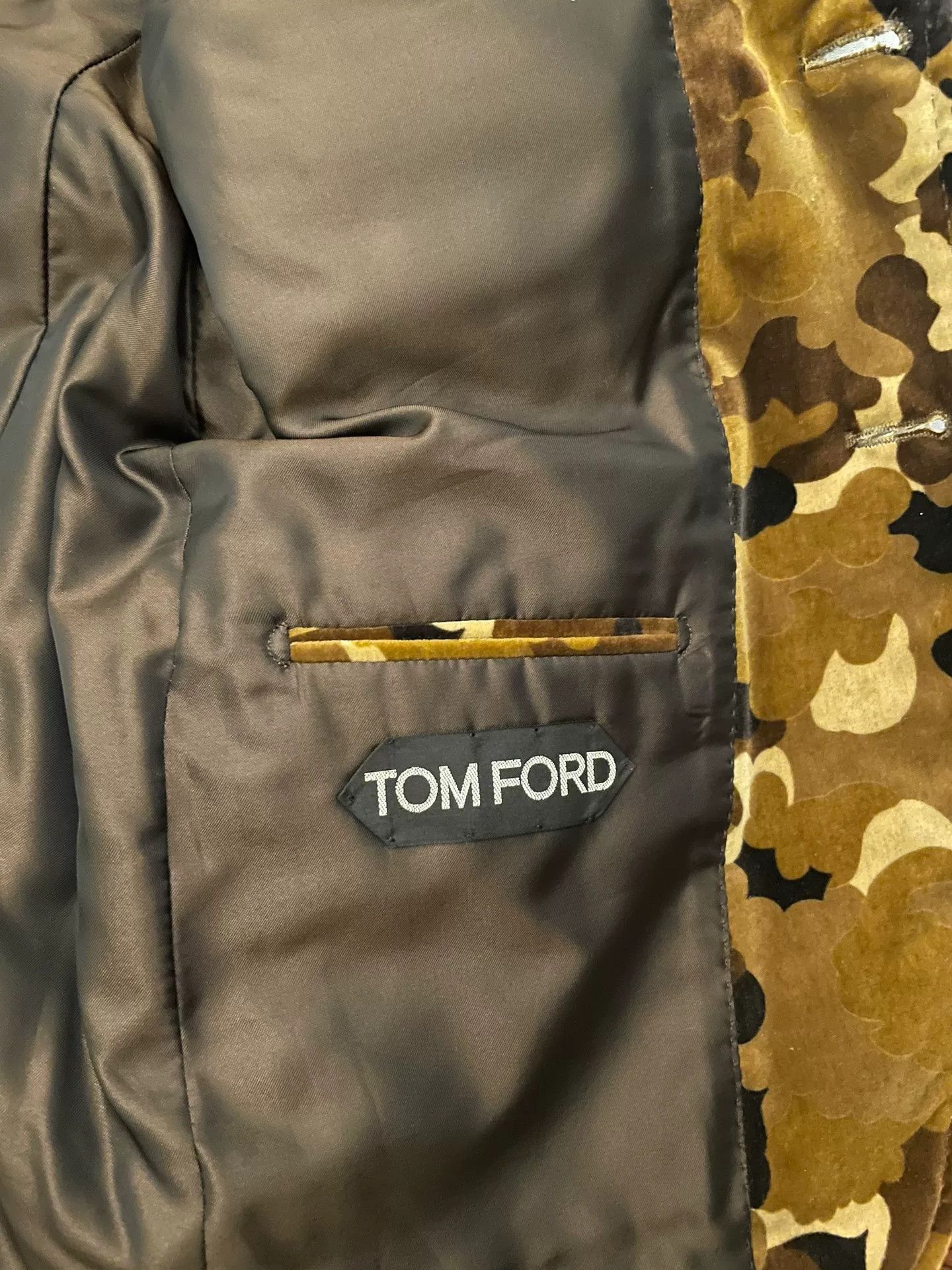Tom Ford Tom Ford Velvet Camouflage Jacket Size L / US 10 / IT 46 - 5 Thumbnail