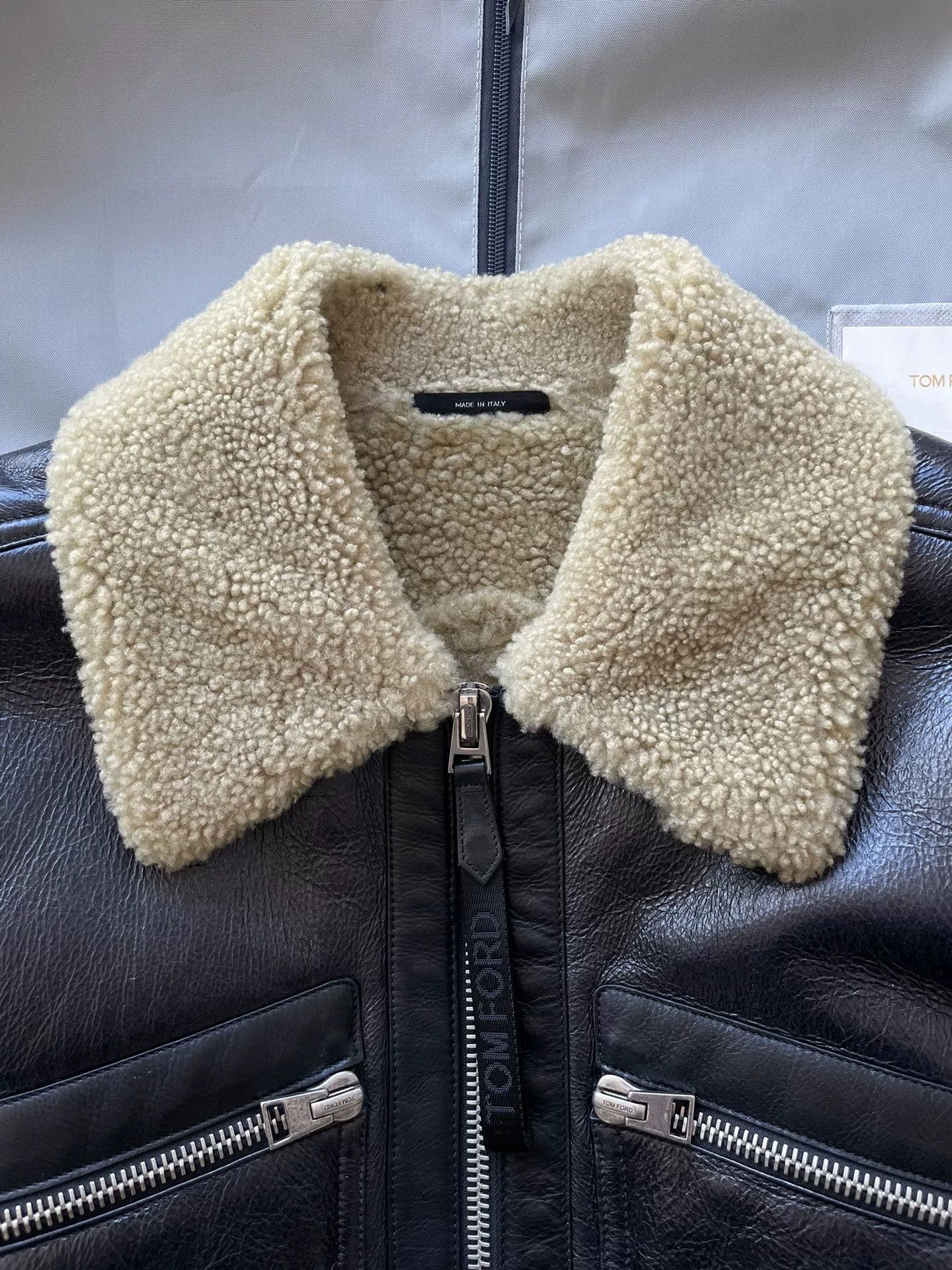 Tom Ford TOM FORD Leather Jacket with Fur Lining Size US S / EU 44-46 / 1 - 3 Thumbnail