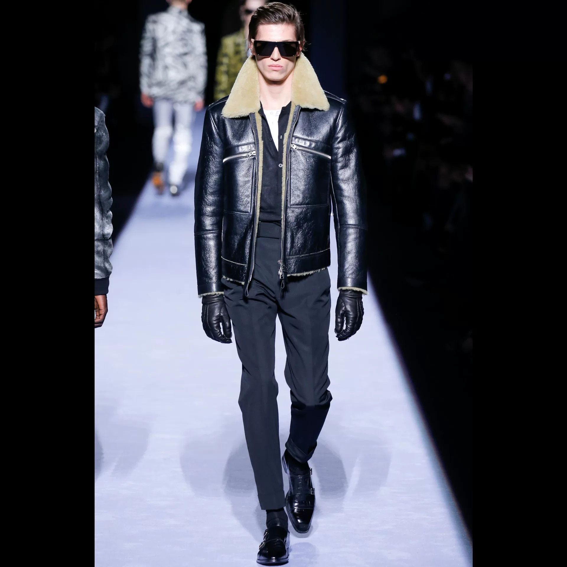 Tom Ford TOM FORD Leather Jacket with Fur Lining Size US S / EU 44-46 / 1 - 9 Thumbnail