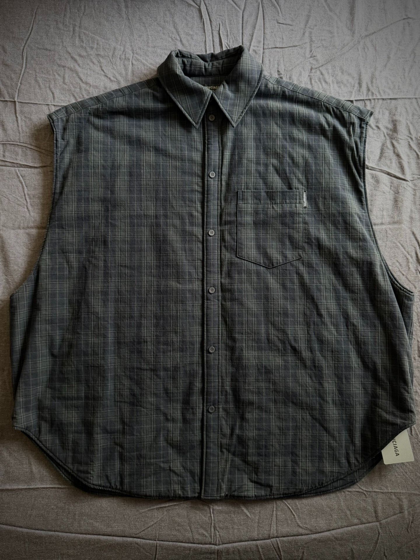 Balenciaga Balenciaga Detachable Plaid Shirt Size S / US 4 / IT 40 - 4 Thumbnail
