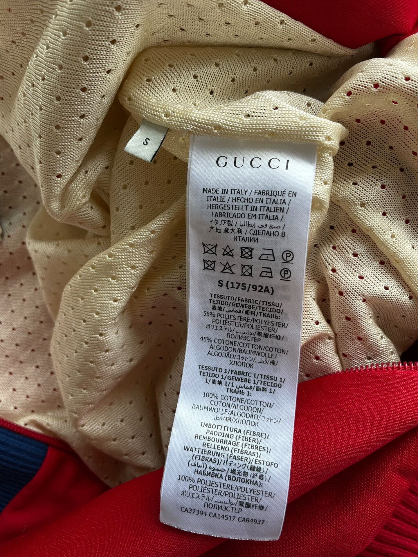 Gucci Gucci Men's Red Jacket Size S Size US S / EU 44-46 / 1 - 6 Thumbnail