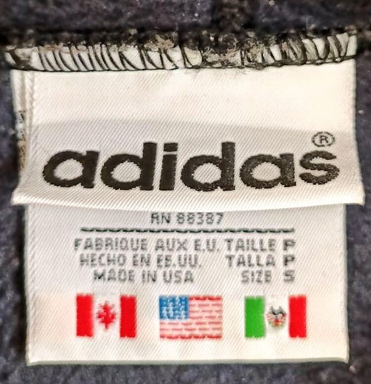Vintage Vintage 80s Adidas USA Flag Hoodie Size US S / EU 44-46 / 1 - 4 Thumbnail