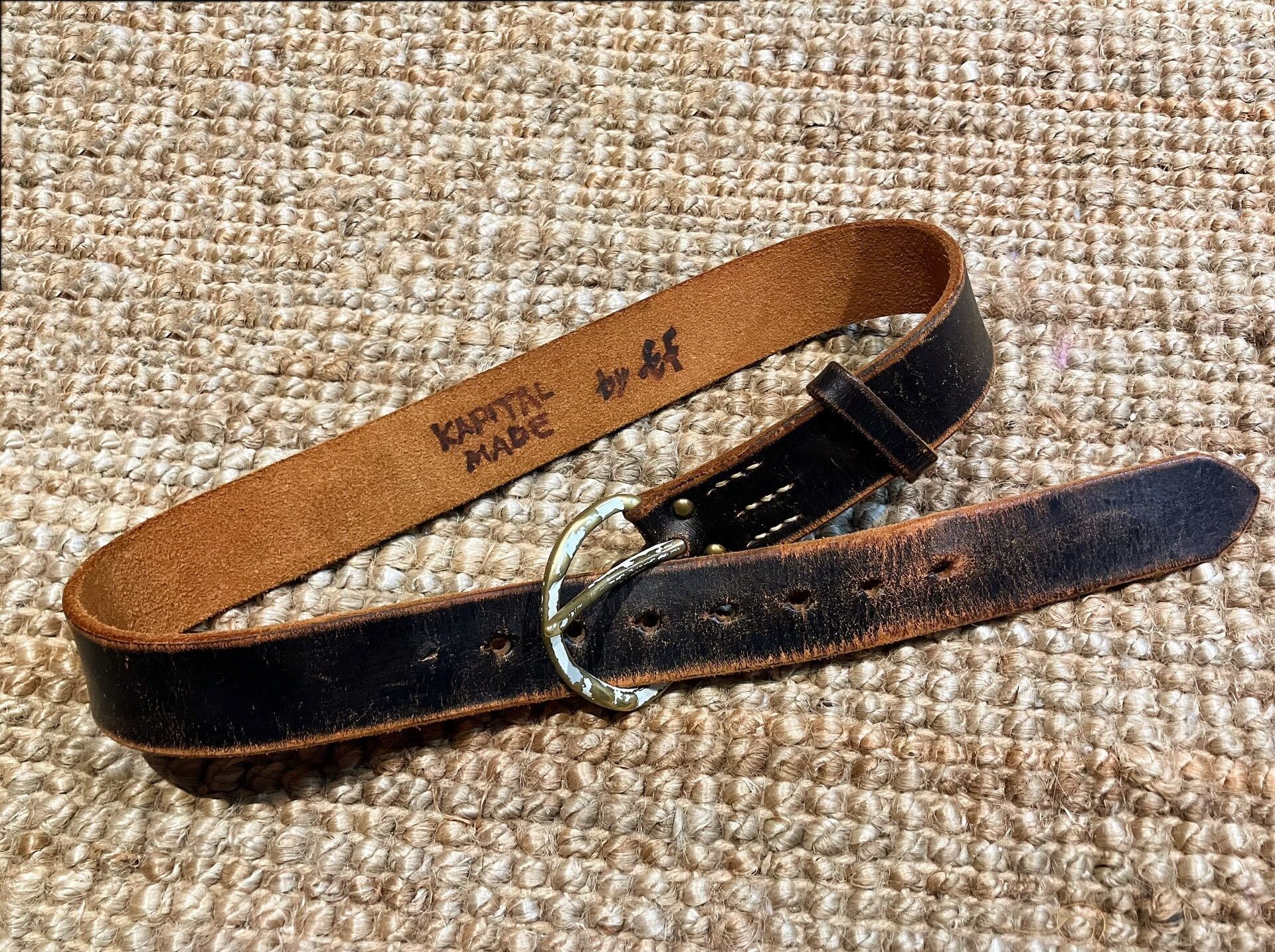 Kapital Kountry Kapital Thick Leather Waist Belt Size ONE SIZE - 5 Thumbnail