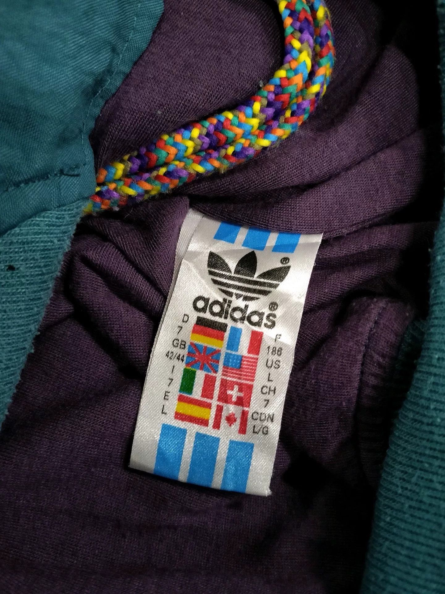 Vintage Vintage Adidas 80s 90s Nylon Jacket Size US L / EU 52-54 / 3 - 5 Thumbnail