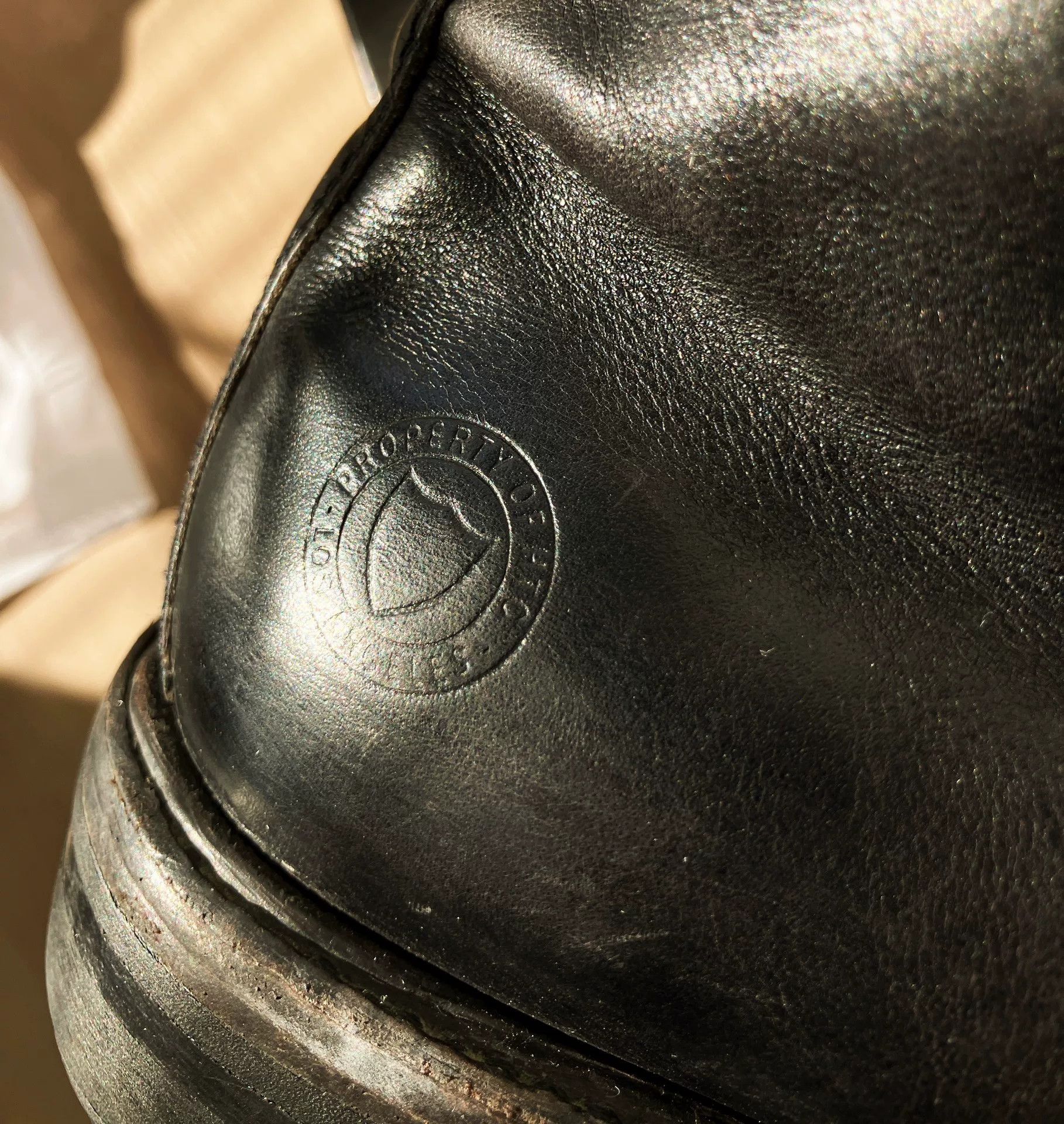 Viberg HTC Vibram Black Leather Boots Size 41 Size US 8 / EU 41 - 4 Thumbnail