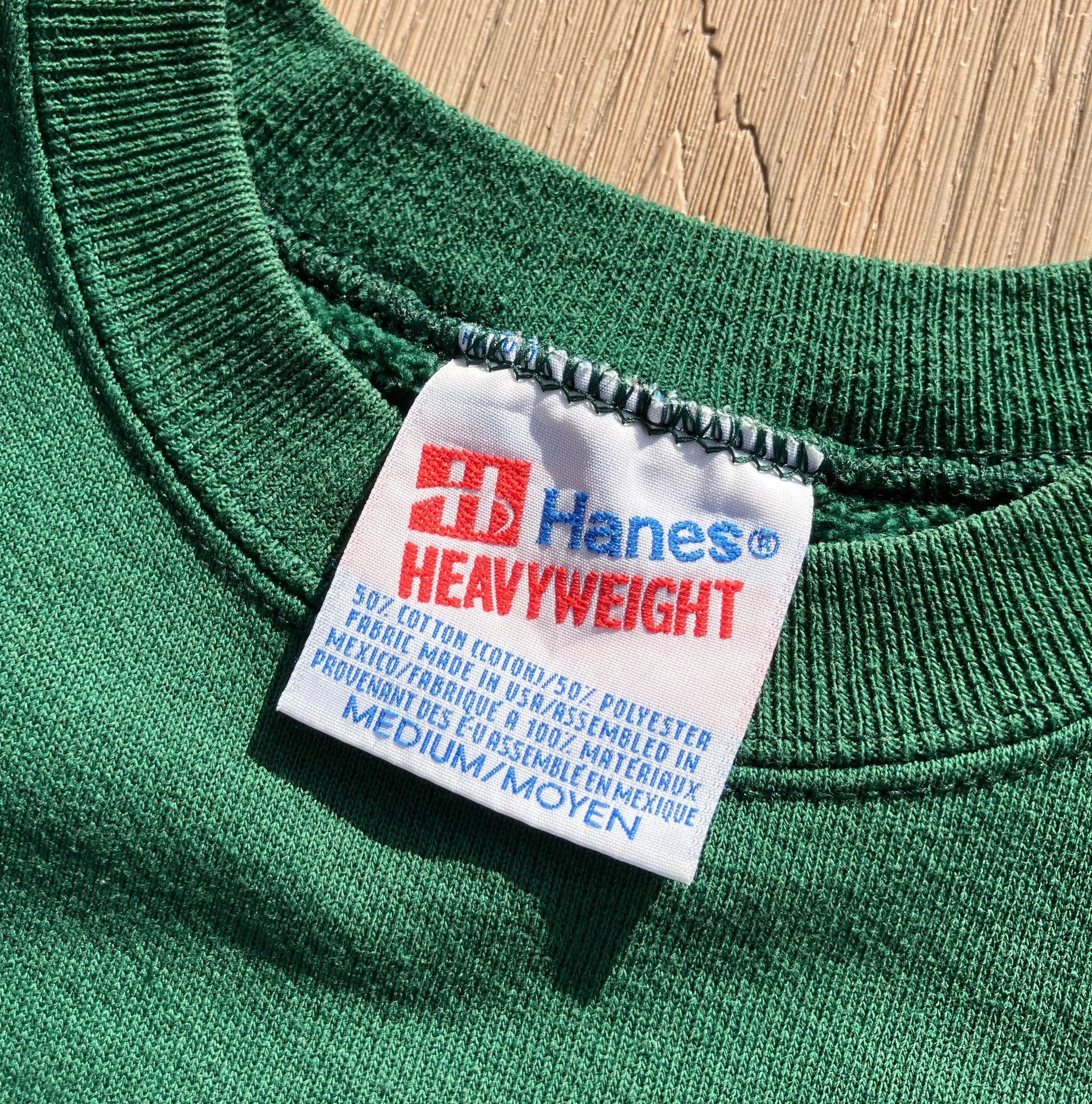 Vintage Vintage 80s 90s Green Hanes Sweatshirt Size US M / EU 48-50 / 2 - 4 Thumbnail