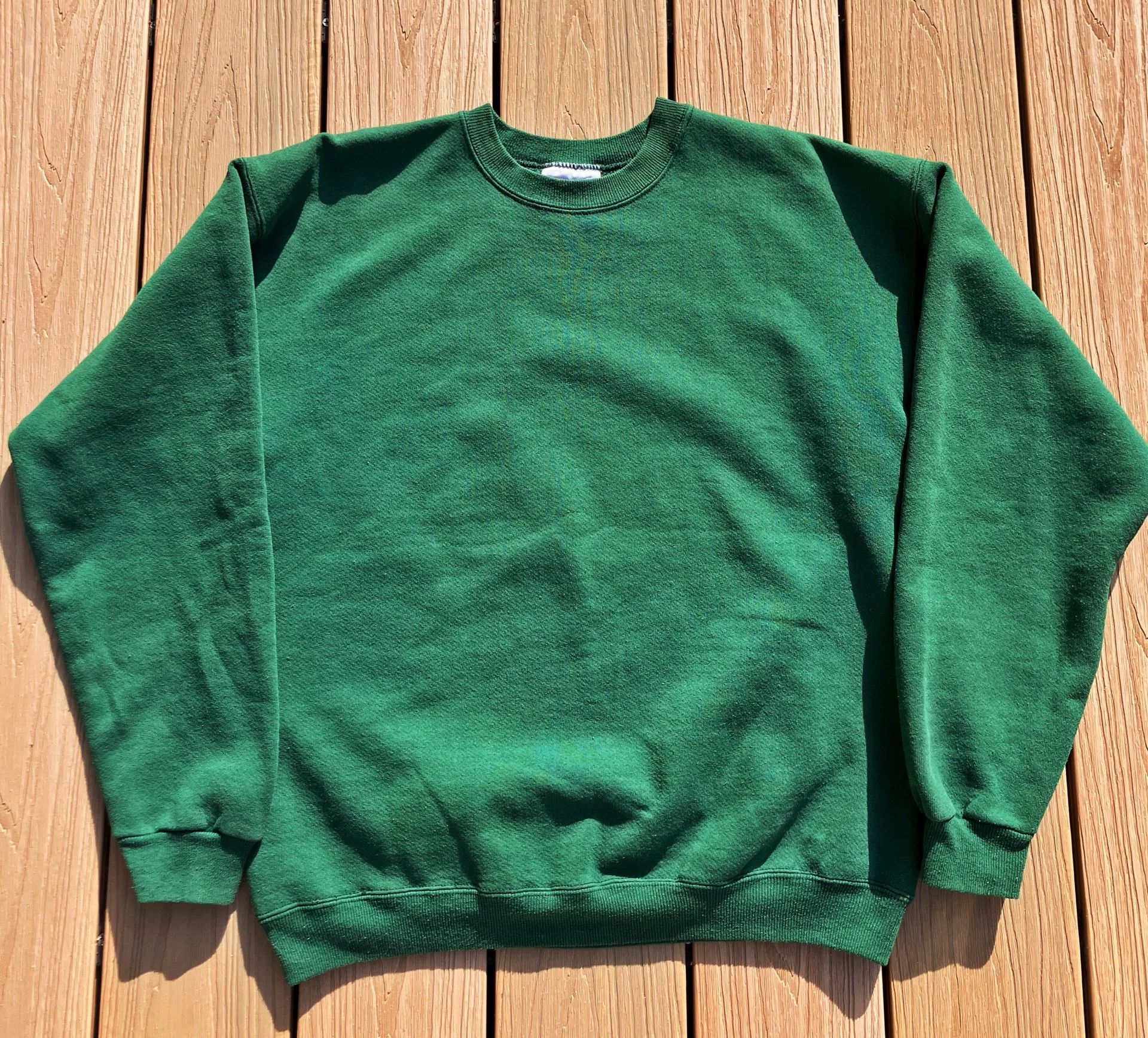 Vintage Vintage 80s 90s Green Hanes Sweatshirt Size US M / EU 48-50 / 2 - 2 Thumbnail