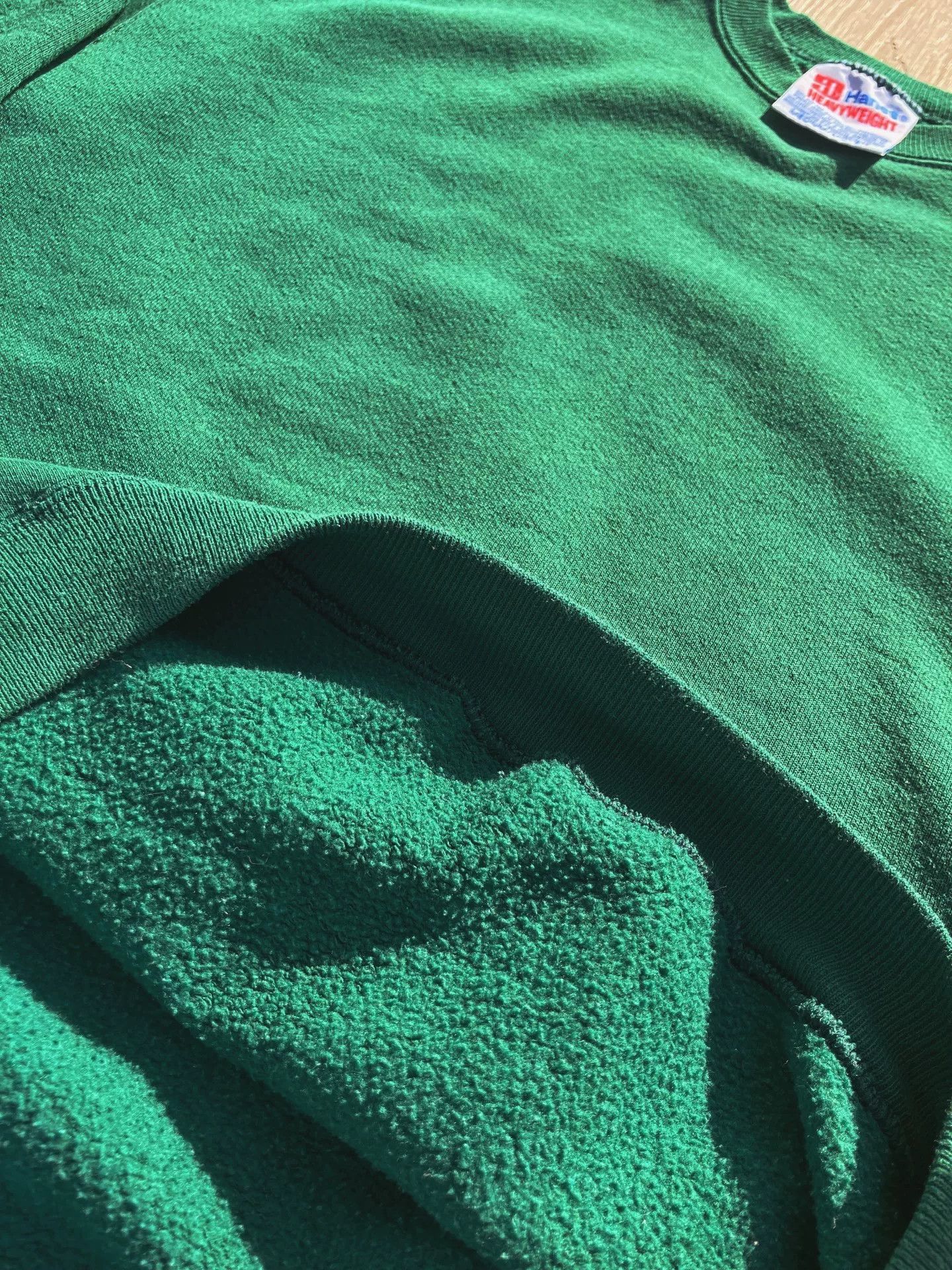 Vintage Vintage 80s 90s Green Hanes Sweatshirt Size US M / EU 48-50 / 2 - 5 Thumbnail