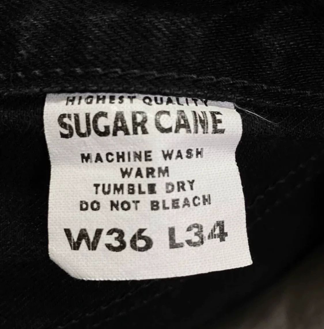 Sugar Cane Sugar Cane Black Denim Trousers Size US 32 / EU 48 - 8 Thumbnail