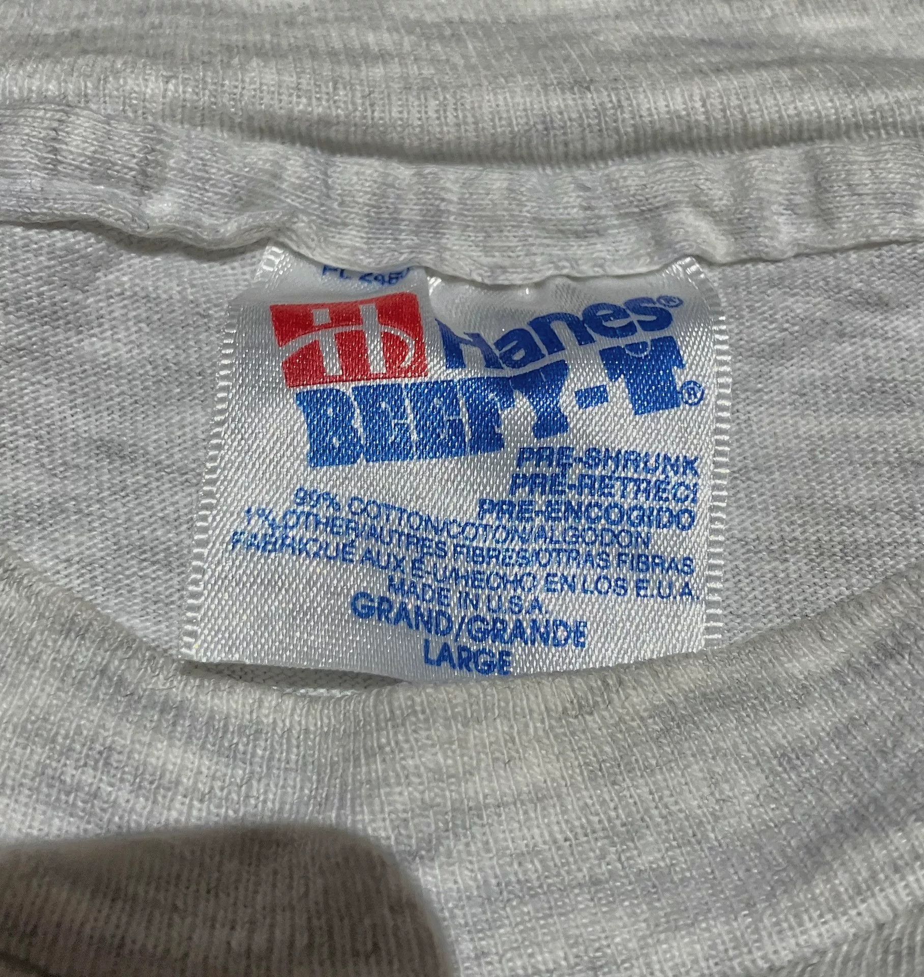 Vintage Vintage 90s Hanes Beefy T-Shirt Size US M / EU 48-50 / 2 - 4 Thumbnail
