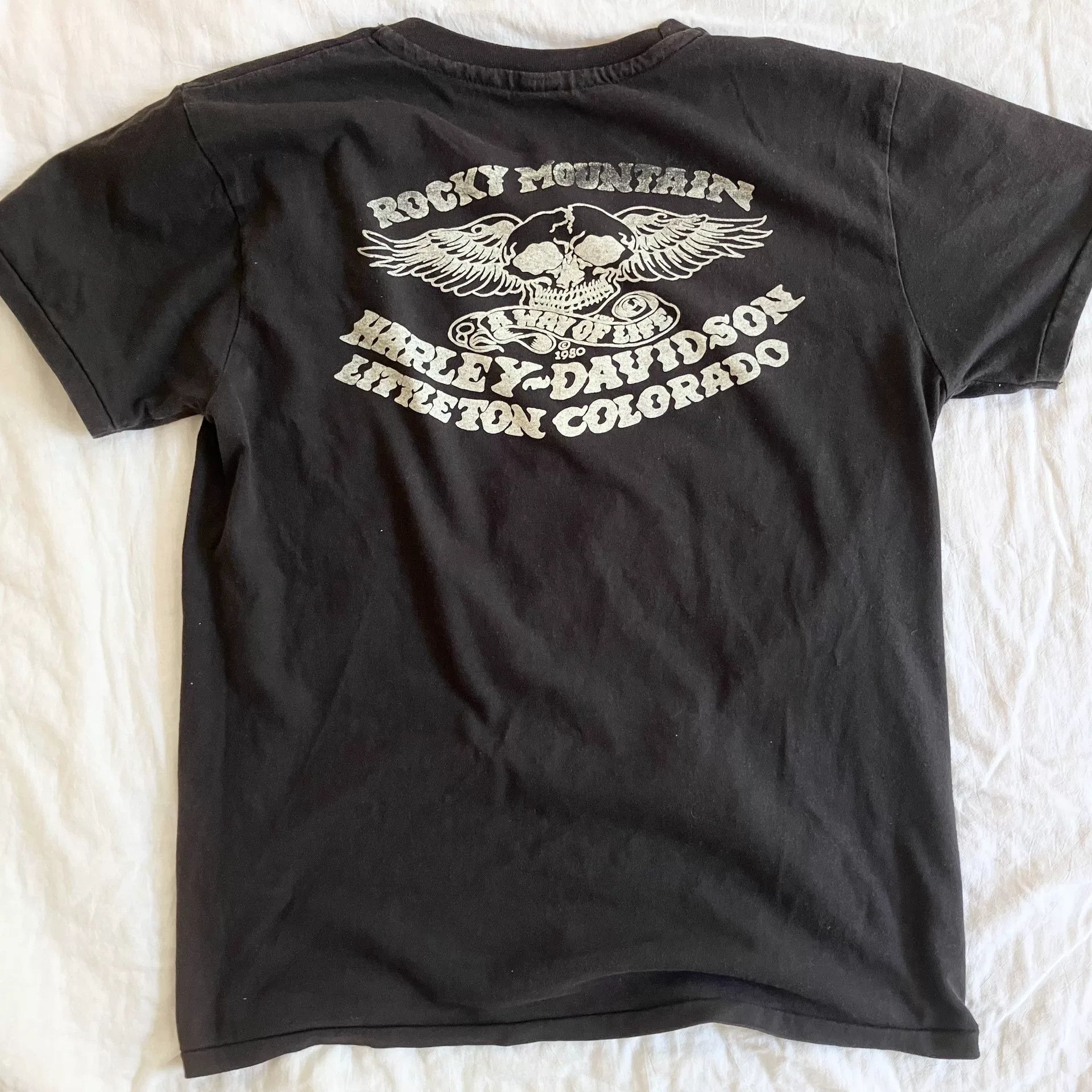 Vintage Vintage Harley-Davidson Skull T-Shirt Size US M / EU 48-50 / 2 - 5 Thumbnail