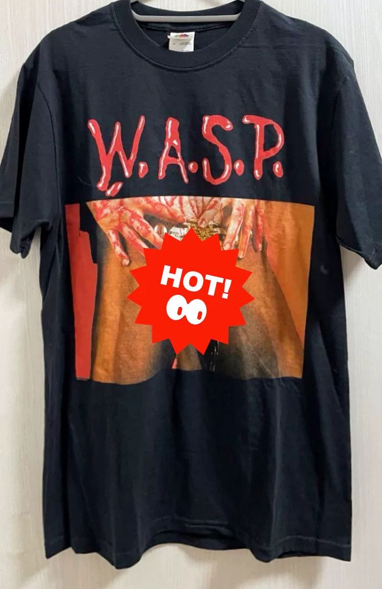 Vintage Vintage W.A.S.P. Band T-Shirt 00s Size US M / EU 48-50 / 2 - 2 Thumbnail