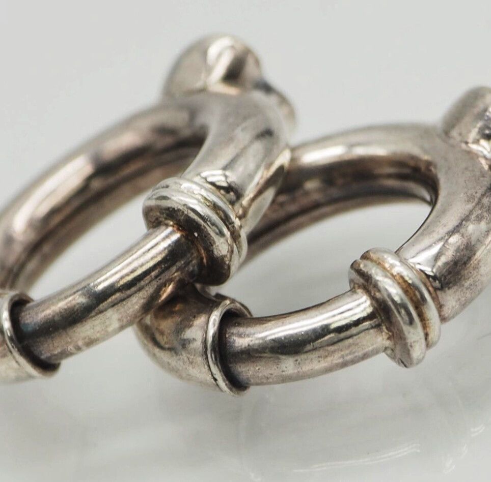 Vintage Vintage 90s Silver Earrings Size ONE SIZE - 5 Thumbnail