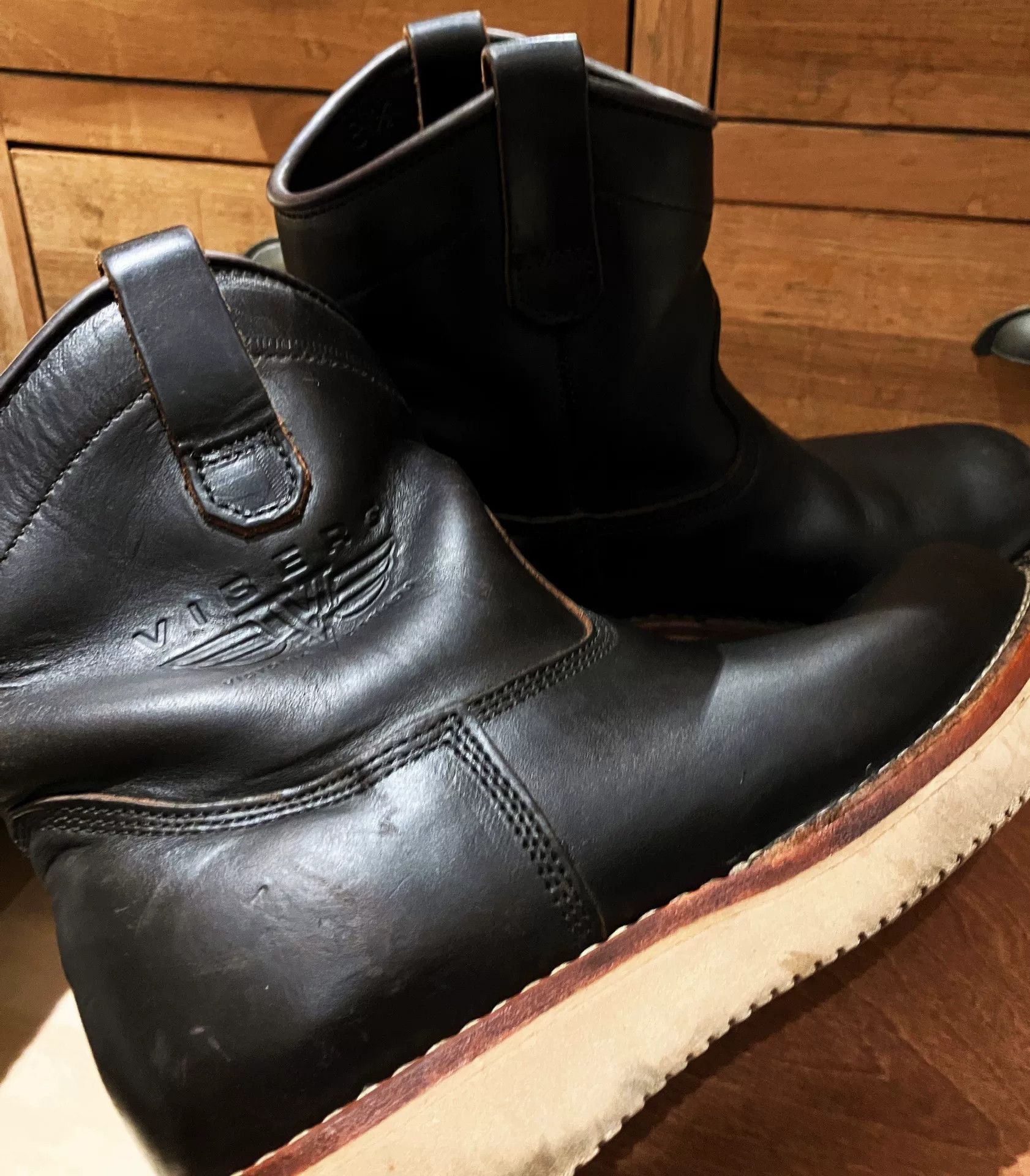 Viberg VIBERG Engineer Boots in Classic Black Leather Size US 8.5 / EU 41-42 - 2 Thumbnail